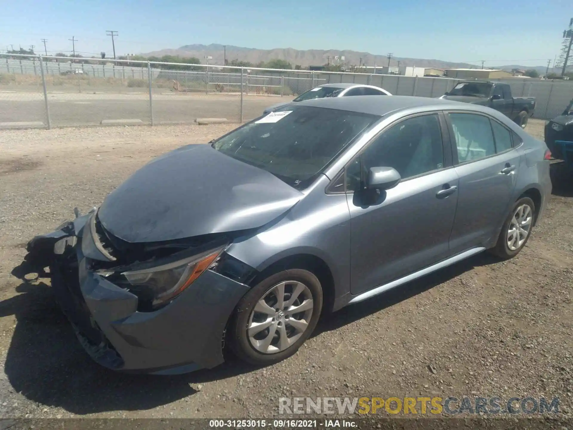 2 Photograph of a damaged car 5YFEPRAE4LP042150 TOYOTA COROLLA 2020