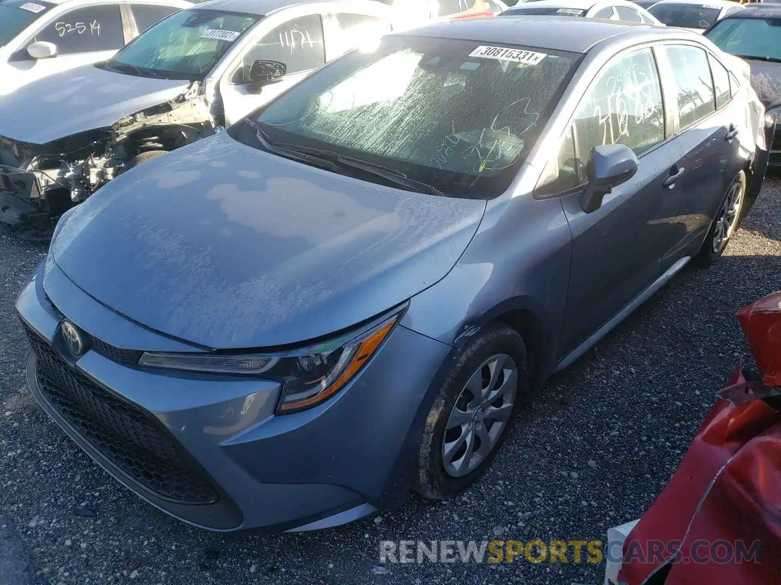 2 Photograph of a damaged car 5YFEPRAE4LP042553 TOYOTA COROLLA 2020