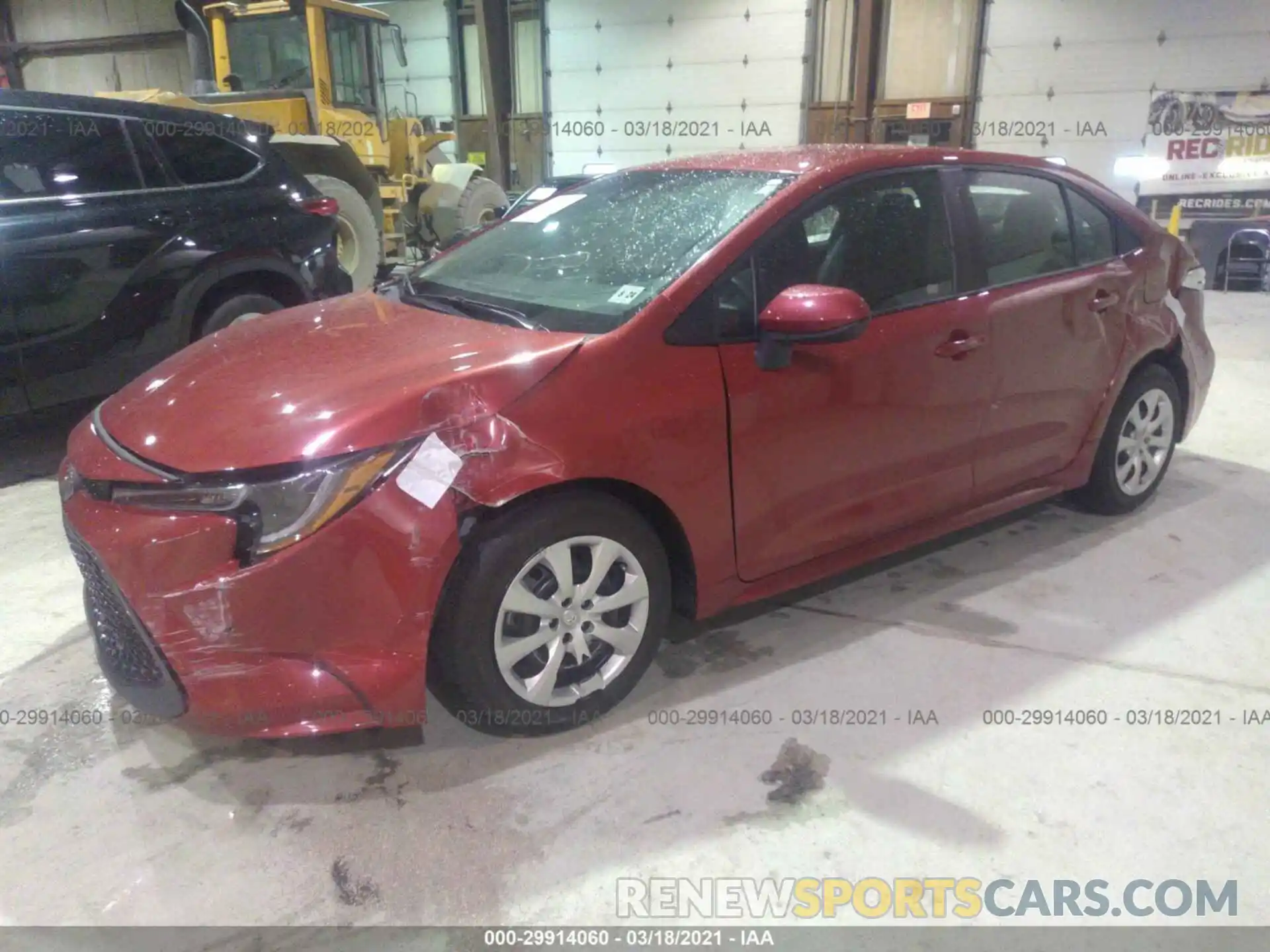 2 Photograph of a damaged car 5YFEPRAE4LP042830 TOYOTA COROLLA 2020