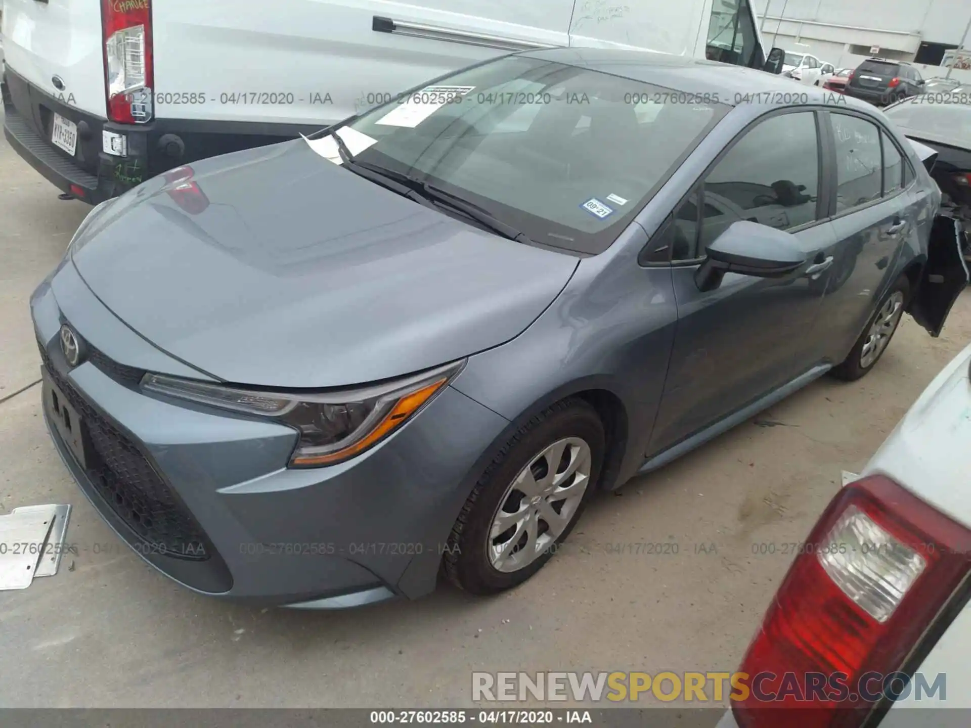 2 Photograph of a damaged car 5YFEPRAE4LP043072 TOYOTA COROLLA 2020