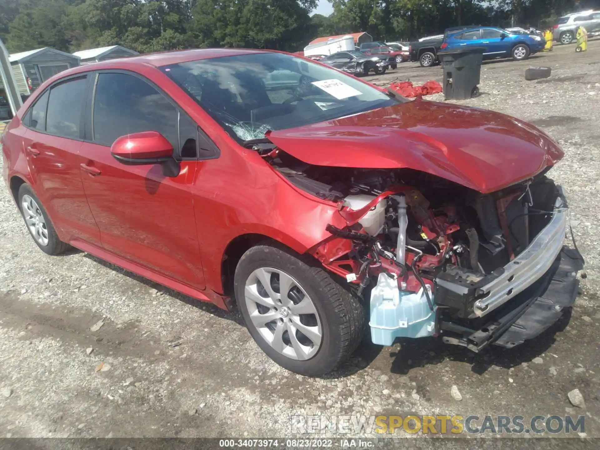 1 Photograph of a damaged car 5YFEPRAE4LP044111 TOYOTA COROLLA 2020