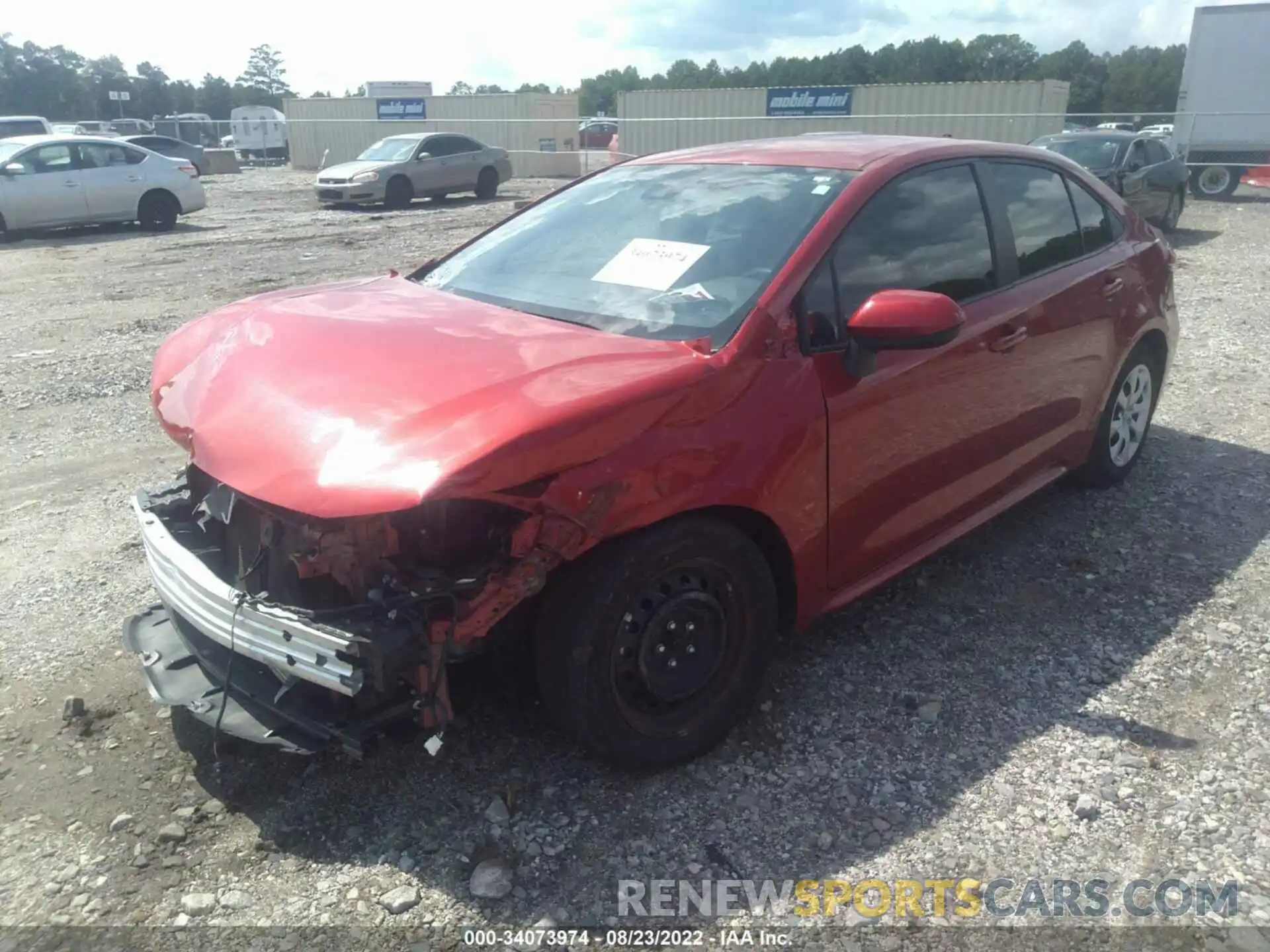 2 Photograph of a damaged car 5YFEPRAE4LP044111 TOYOTA COROLLA 2020