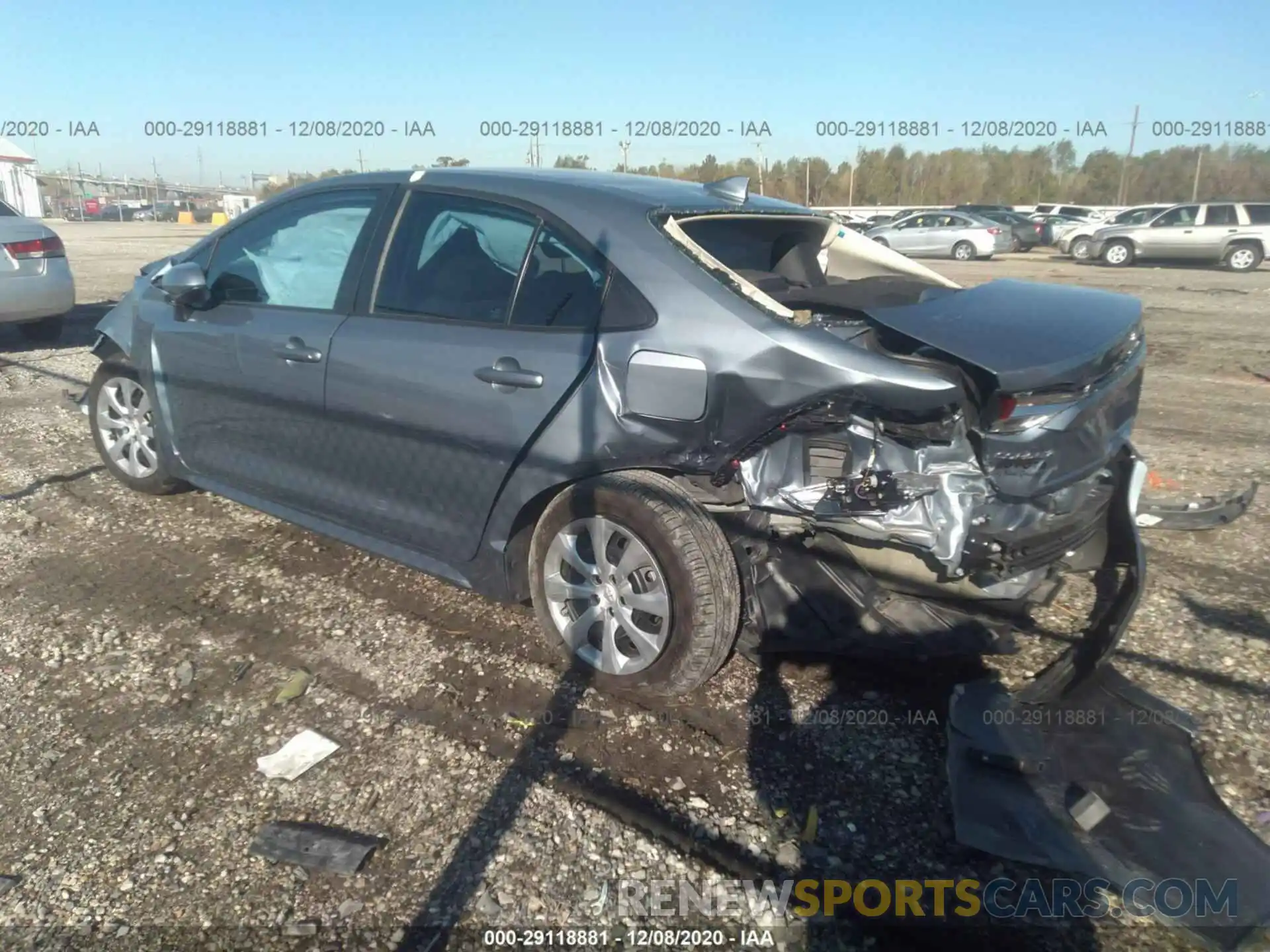 3 Photograph of a damaged car 5YFEPRAE4LP045050 TOYOTA COROLLA 2020