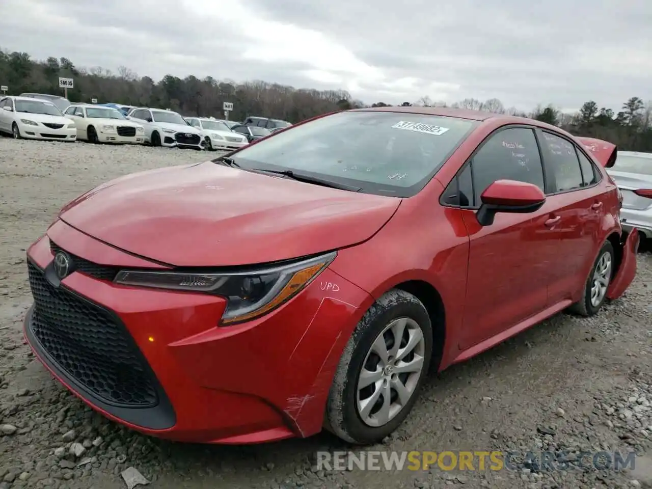 2 Photograph of a damaged car 5YFEPRAE4LP046215 TOYOTA COROLLA 2020