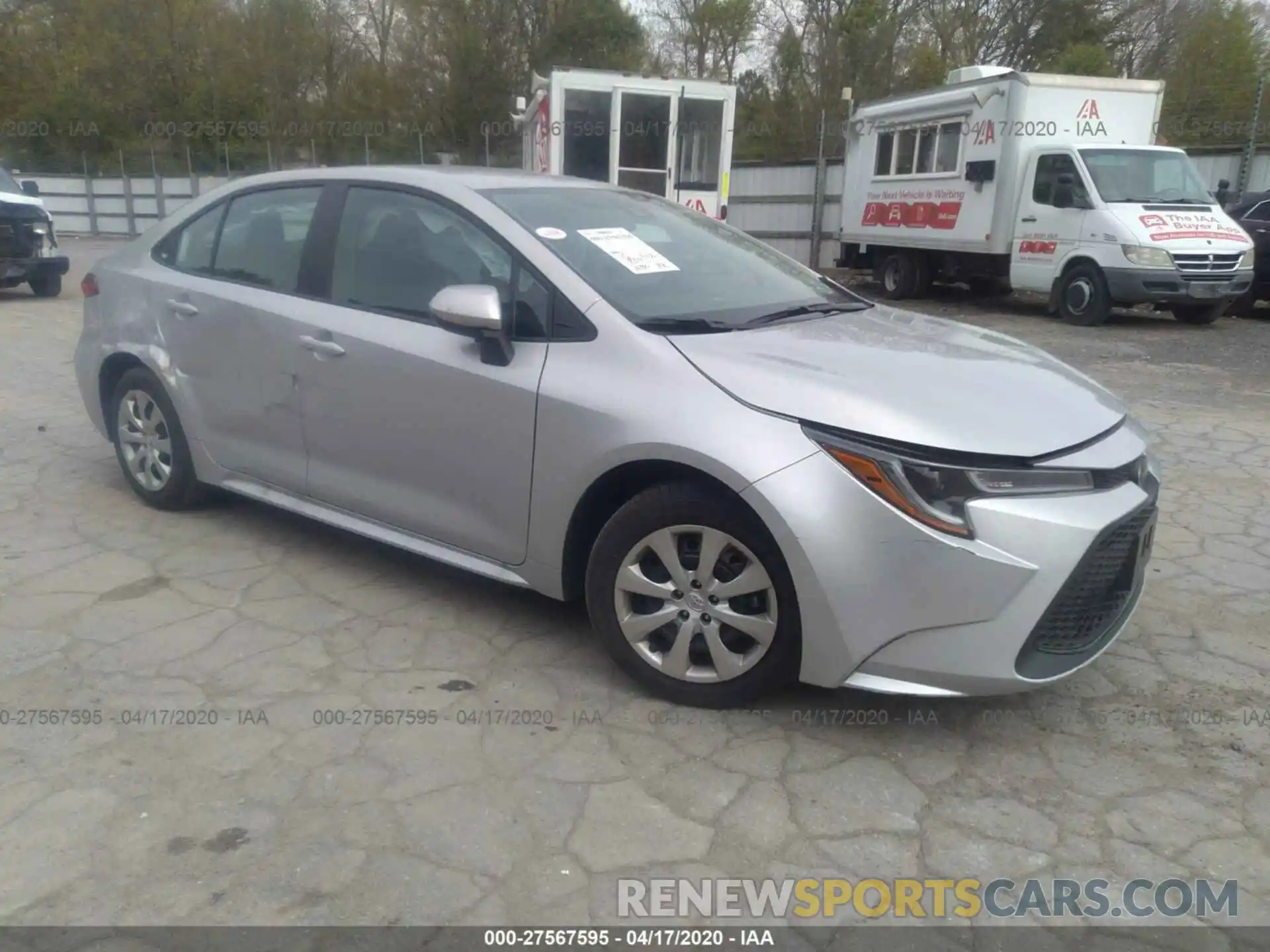 1 Photograph of a damaged car 5YFEPRAE4LP046442 TOYOTA COROLLA 2020