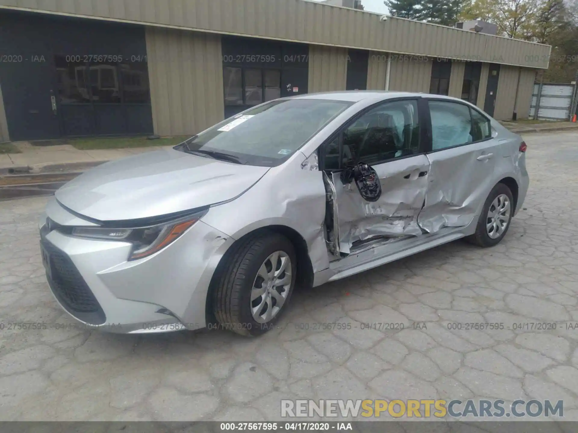 2 Photograph of a damaged car 5YFEPRAE4LP046442 TOYOTA COROLLA 2020