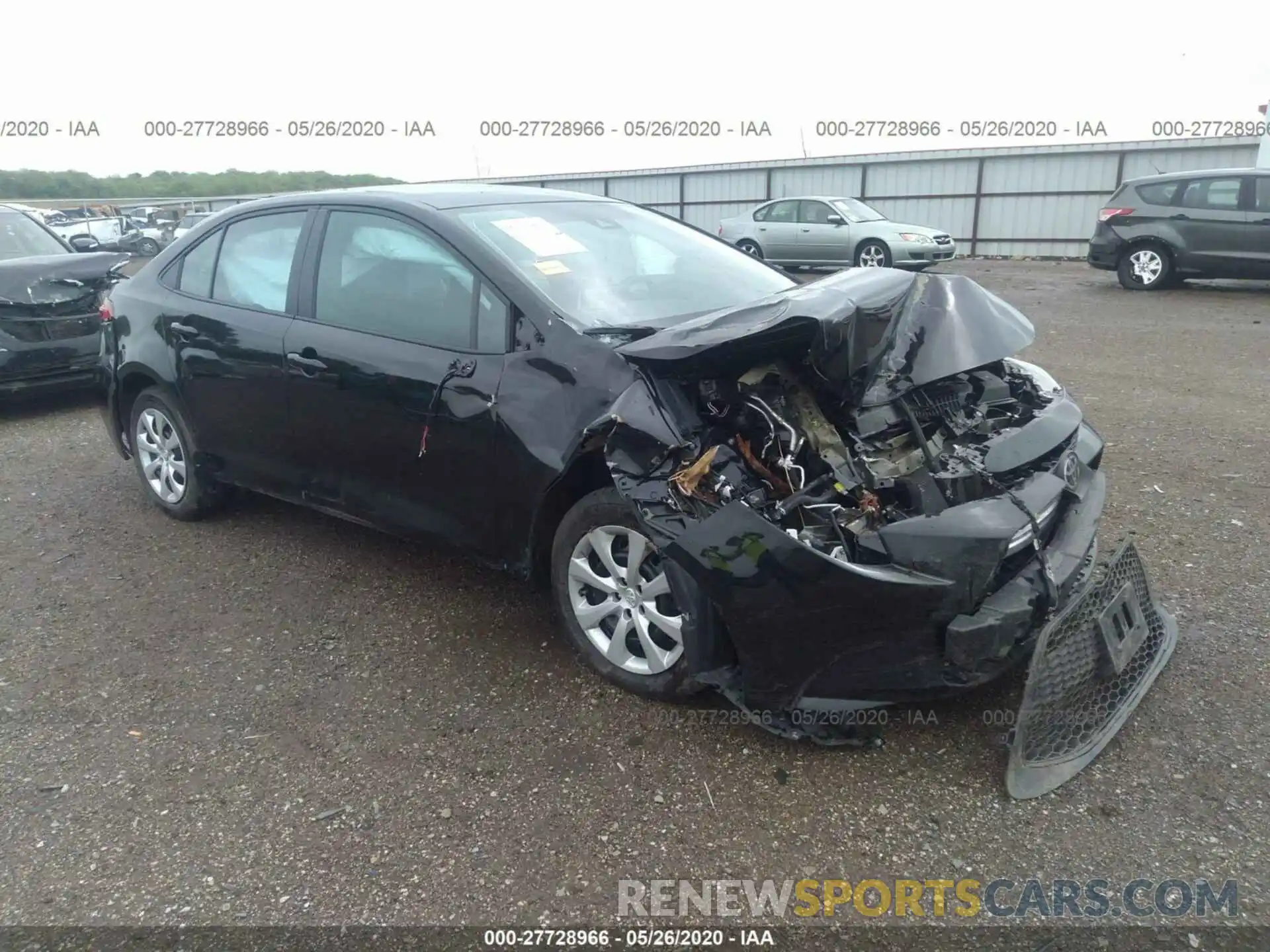 1 Photograph of a damaged car 5YFEPRAE4LP047199 TOYOTA COROLLA 2020