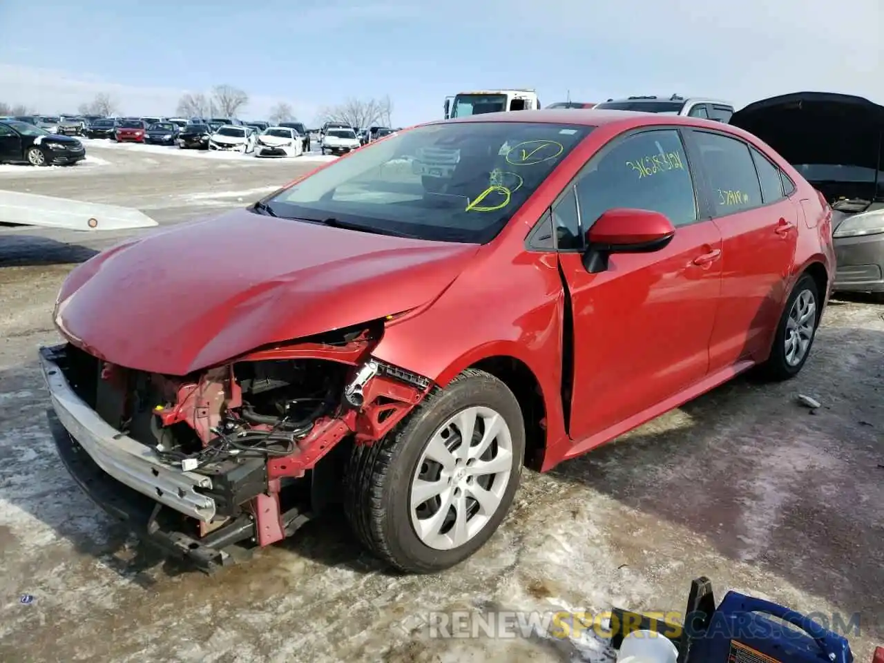 2 Photograph of a damaged car 5YFEPRAE4LP047624 TOYOTA COROLLA 2020