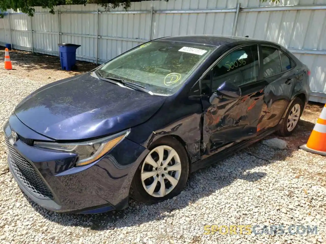 9 Photograph of a damaged car 5YFEPRAE4LP048398 TOYOTA COROLLA 2020