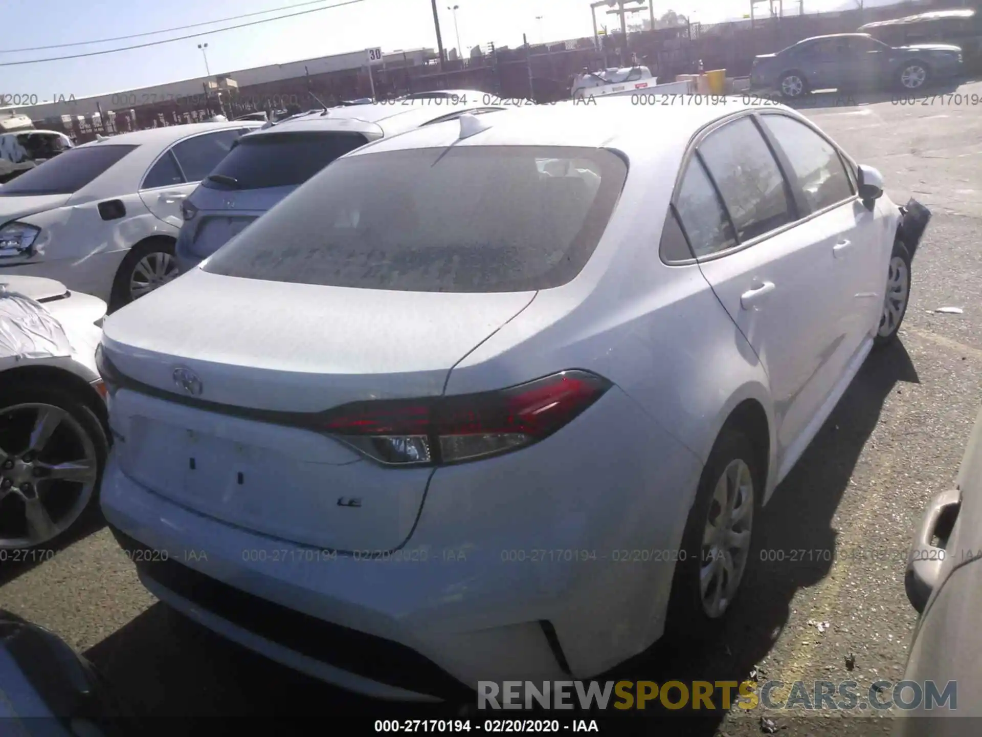 4 Photograph of a damaged car 5YFEPRAE4LP049096 TOYOTA COROLLA 2020