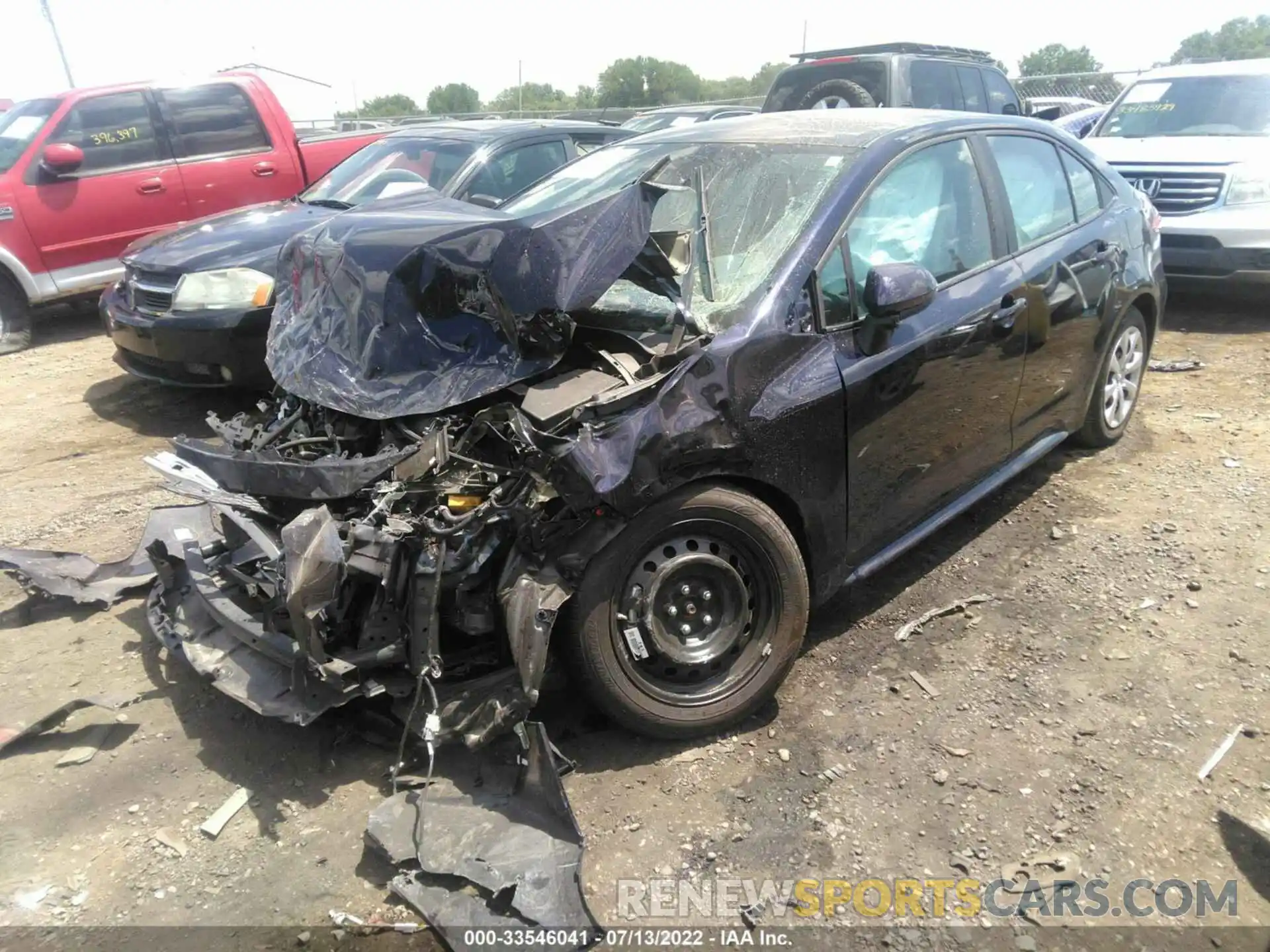 2 Photograph of a damaged car 5YFEPRAE4LP049521 TOYOTA COROLLA 2020