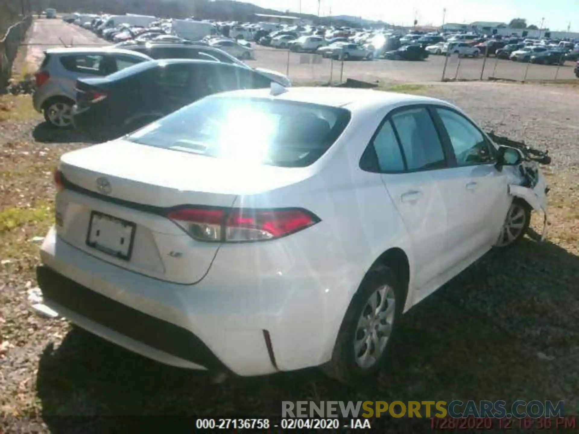 2 Photograph of a damaged car 5YFEPRAE4LP050135 TOYOTA COROLLA 2020