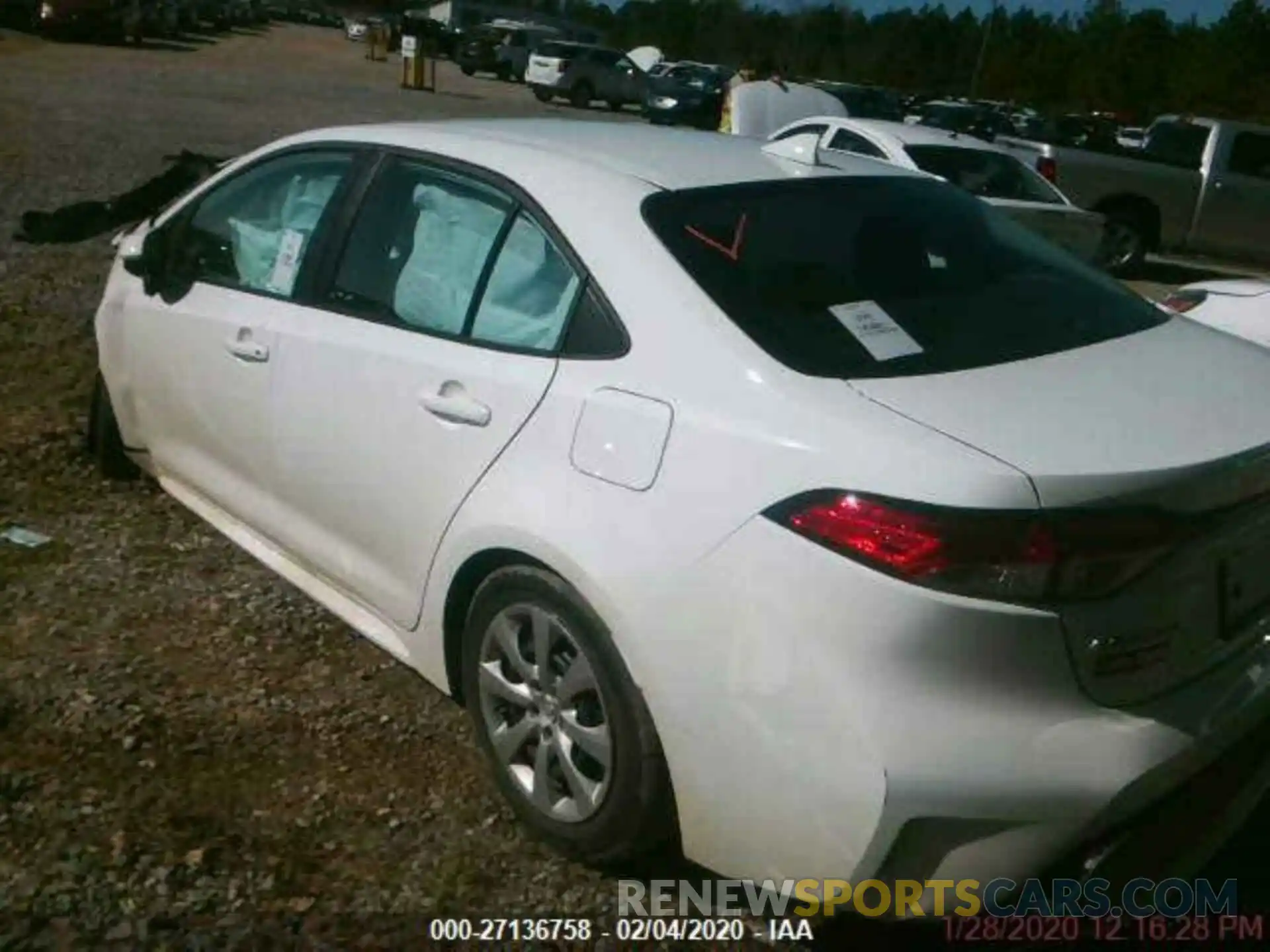 3 Photograph of a damaged car 5YFEPRAE4LP050135 TOYOTA COROLLA 2020