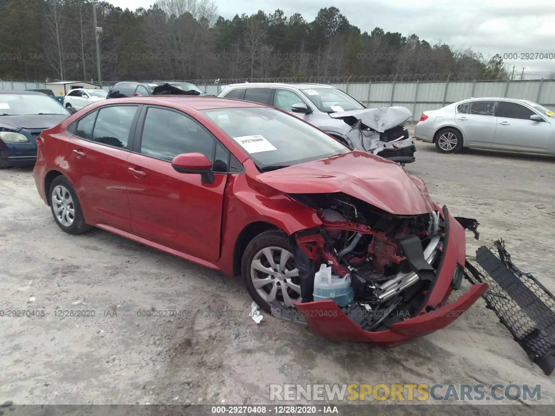 1 Photograph of a damaged car 5YFEPRAE4LP051253 TOYOTA COROLLA 2020