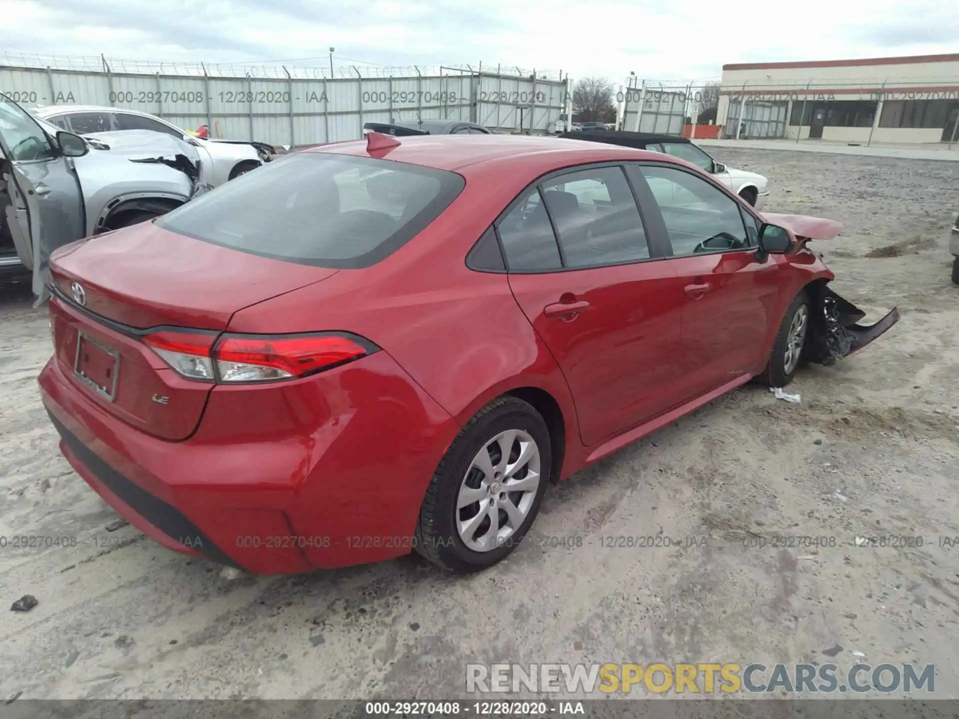 4 Photograph of a damaged car 5YFEPRAE4LP051253 TOYOTA COROLLA 2020