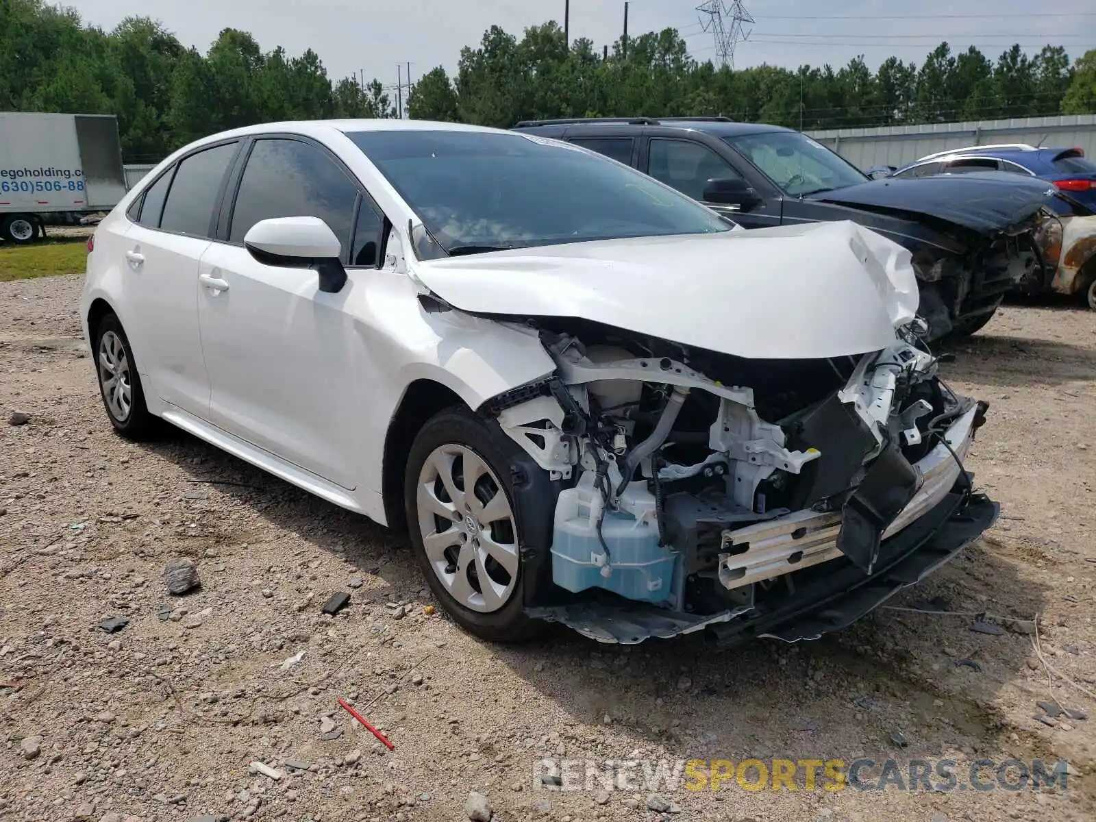 1 Photograph of a damaged car 5YFEPRAE4LP052144 TOYOTA COROLLA 2020