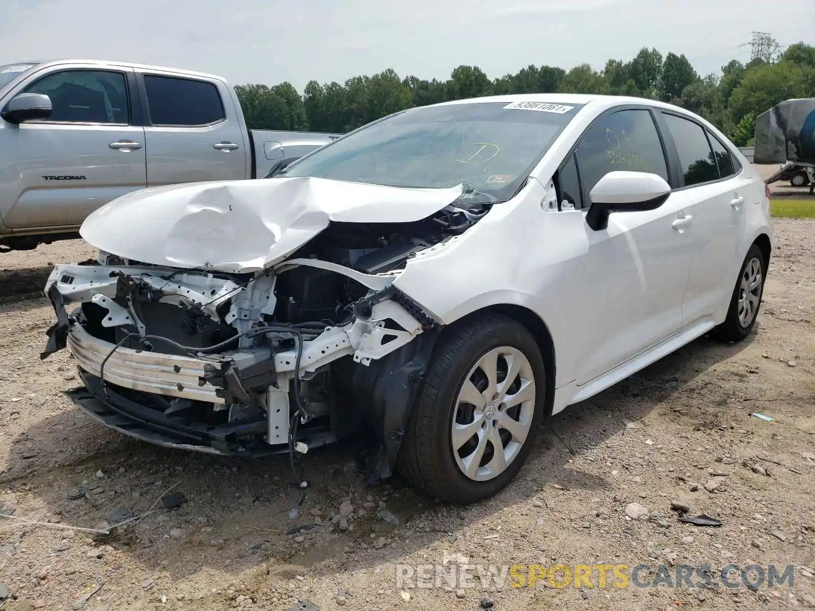 2 Photograph of a damaged car 5YFEPRAE4LP052144 TOYOTA COROLLA 2020