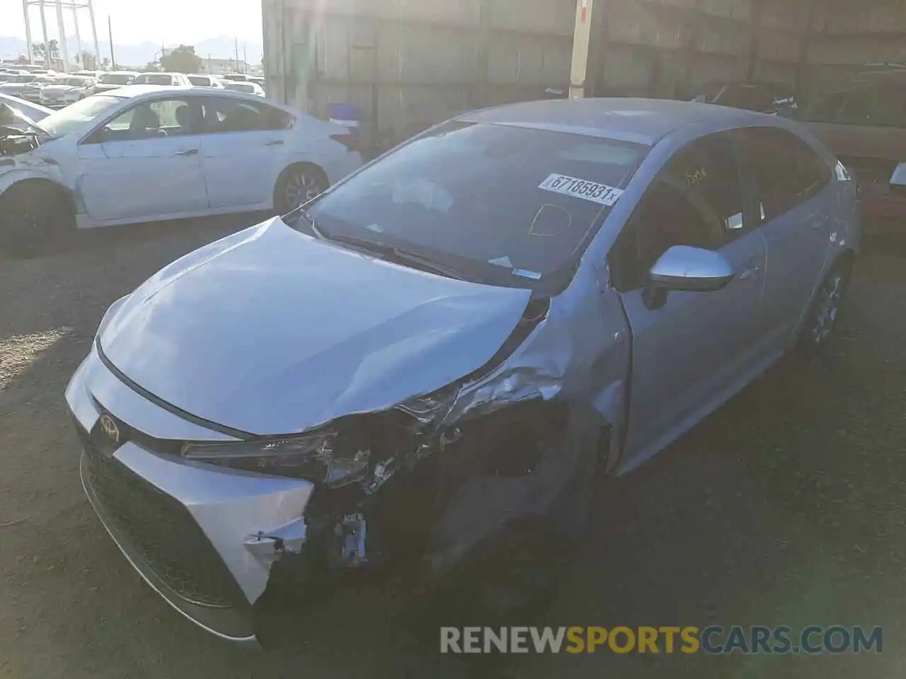 2 Photograph of a damaged car 5YFEPRAE4LP053102 TOYOTA COROLLA 2020