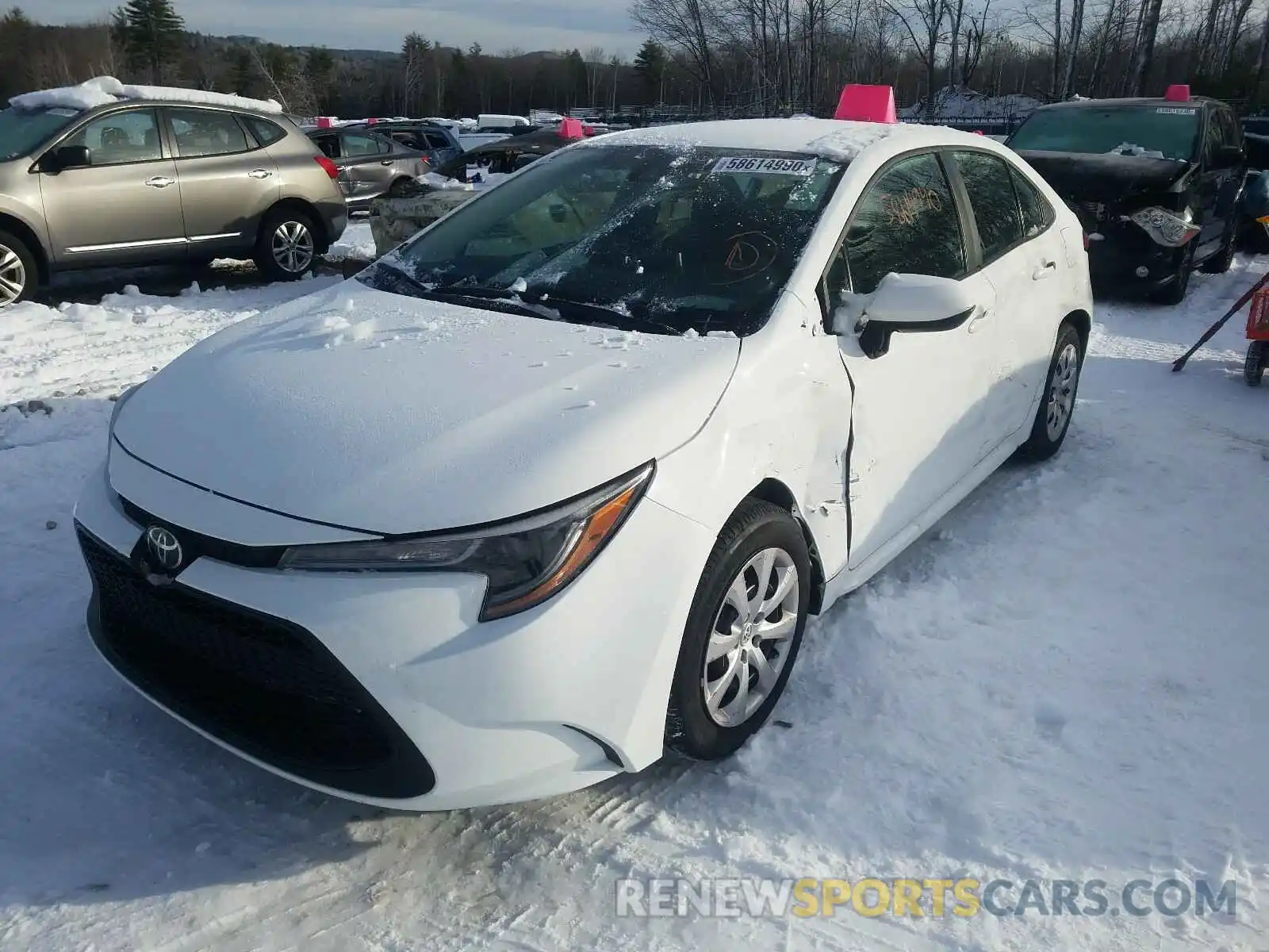 2 Photograph of a damaged car 5YFEPRAE4LP053603 TOYOTA COROLLA 2020