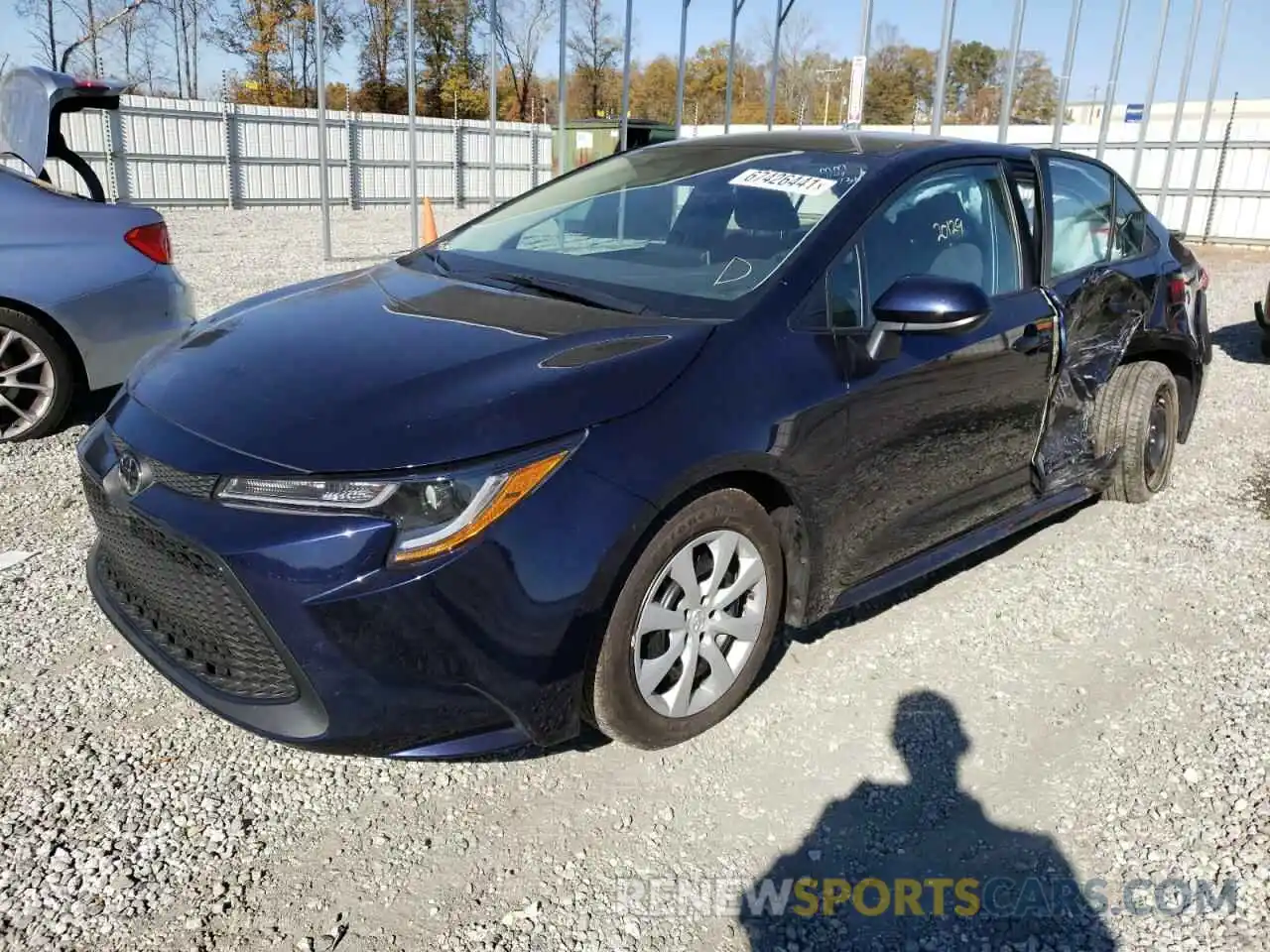 2 Photograph of a damaged car 5YFEPRAE4LP054847 TOYOTA COROLLA 2020