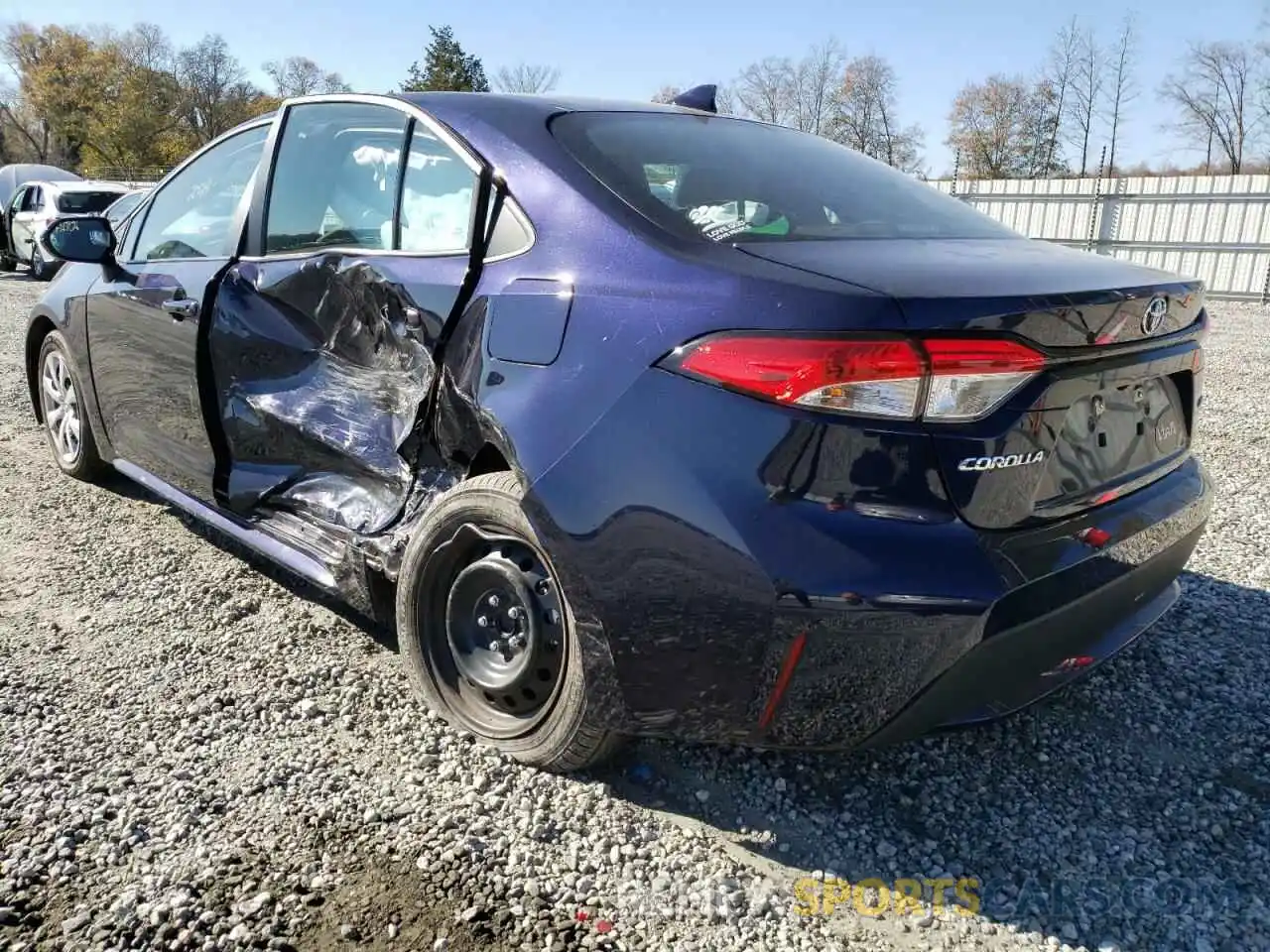 3 Photograph of a damaged car 5YFEPRAE4LP054847 TOYOTA COROLLA 2020