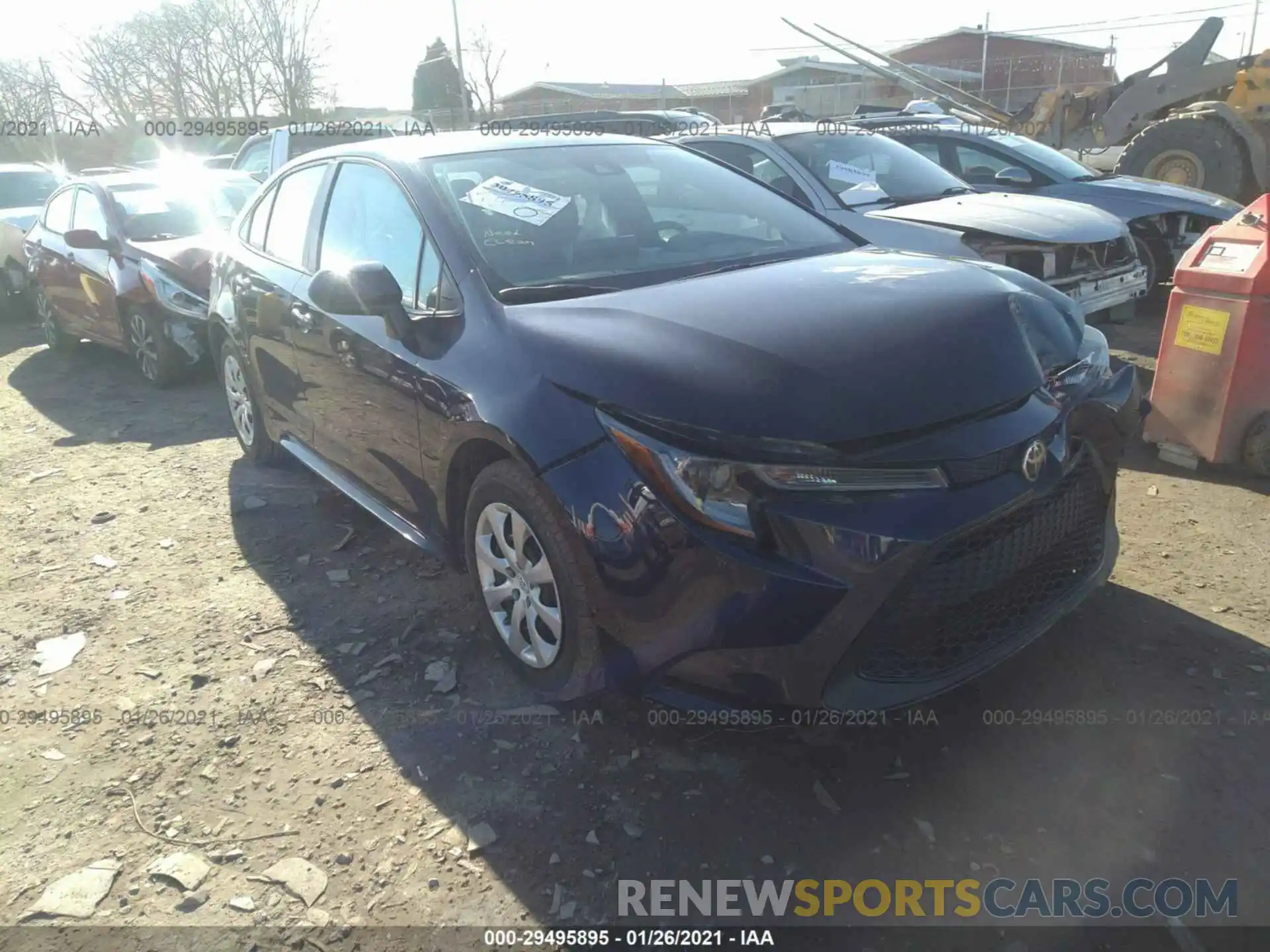 1 Photograph of a damaged car 5YFEPRAE4LP055710 TOYOTA COROLLA 2020