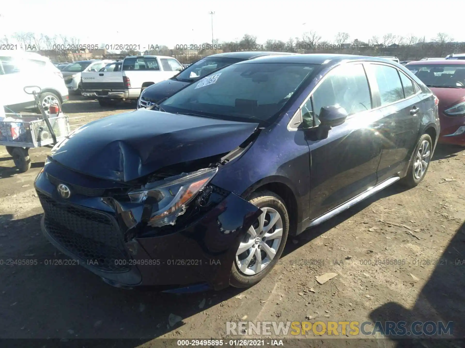 2 Photograph of a damaged car 5YFEPRAE4LP055710 TOYOTA COROLLA 2020