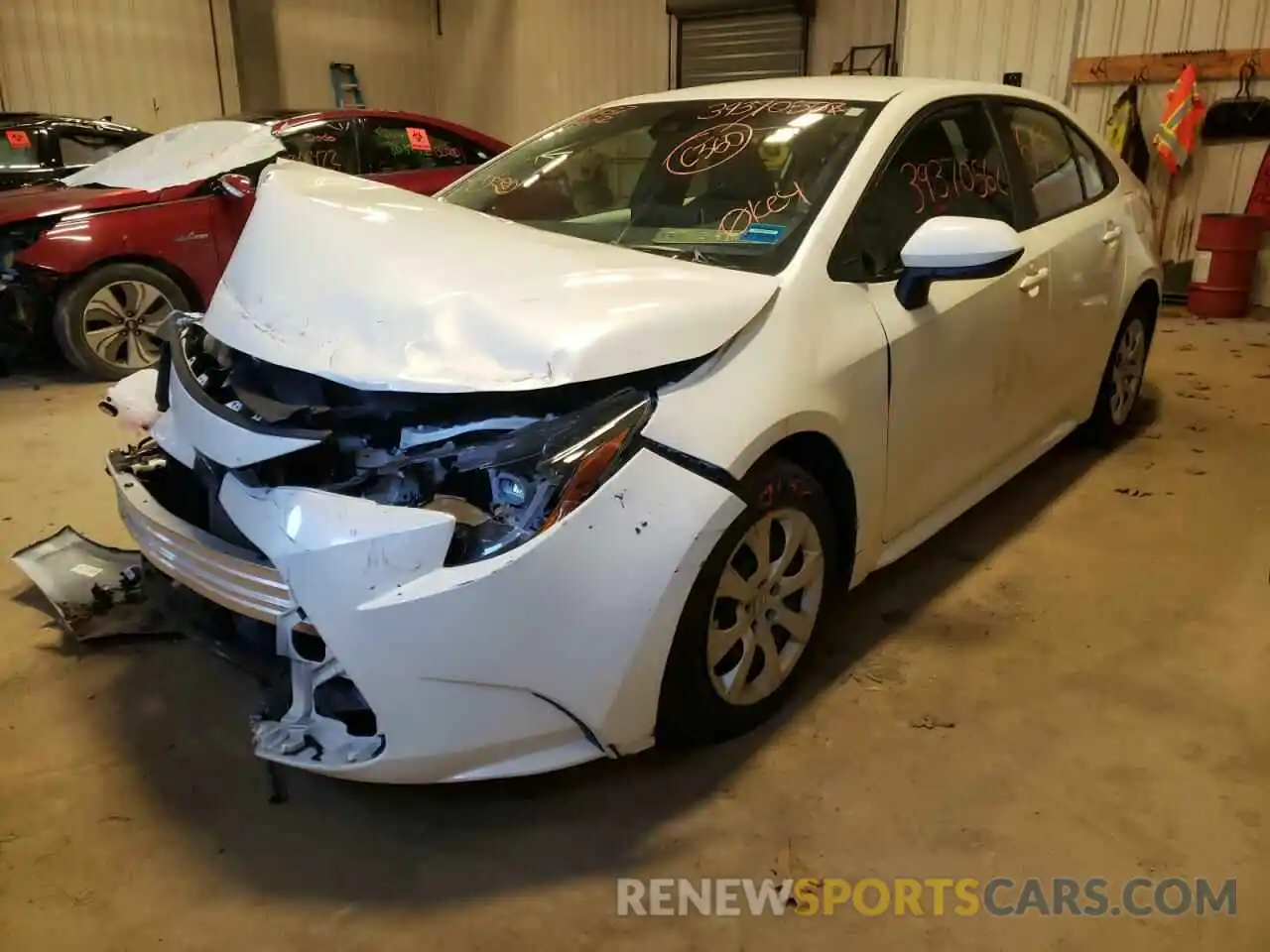 2 Photograph of a damaged car 5YFEPRAE4LP056145 TOYOTA COROLLA 2020