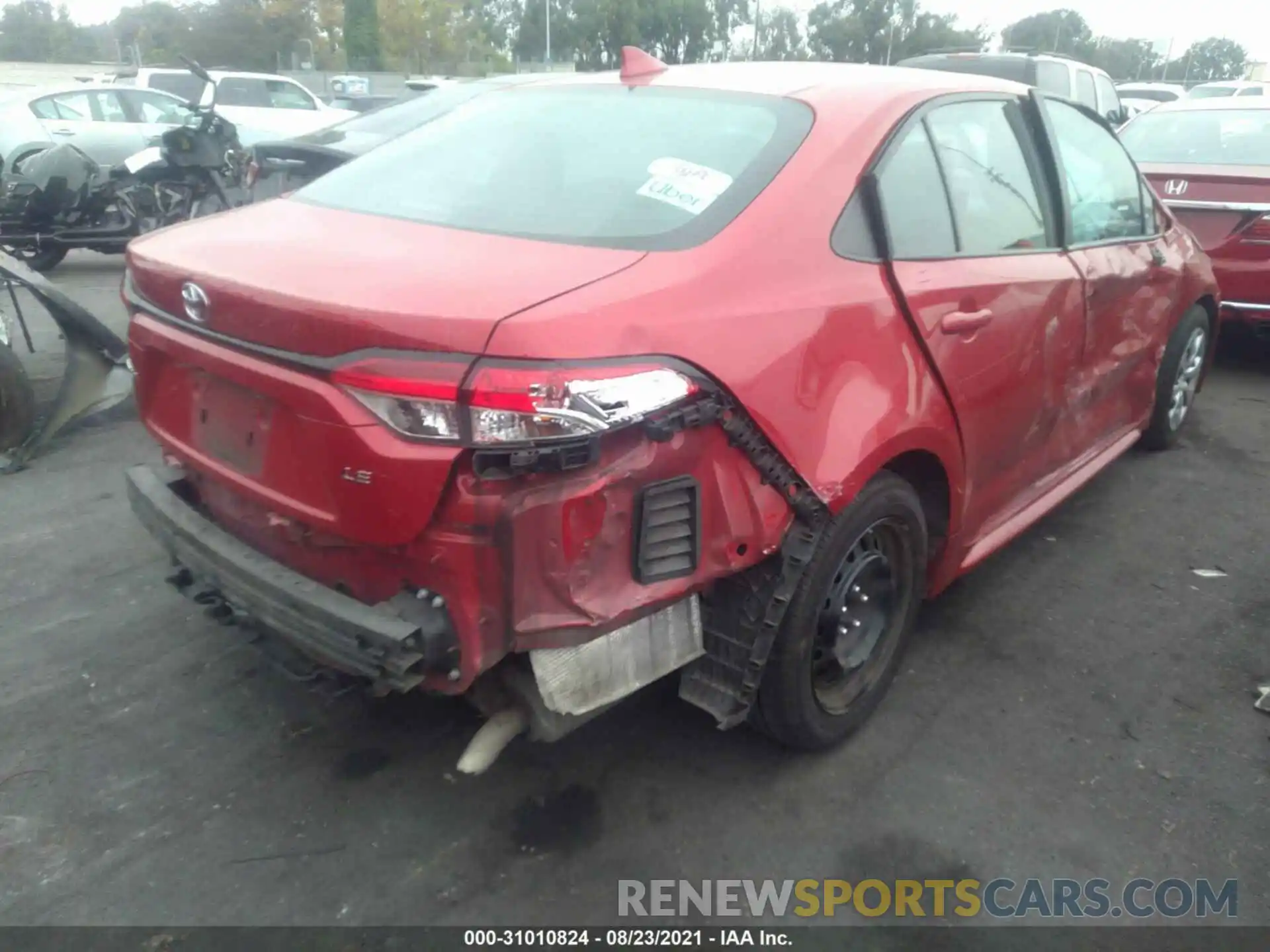 4 Photograph of a damaged car 5YFEPRAE4LP056906 TOYOTA COROLLA 2020