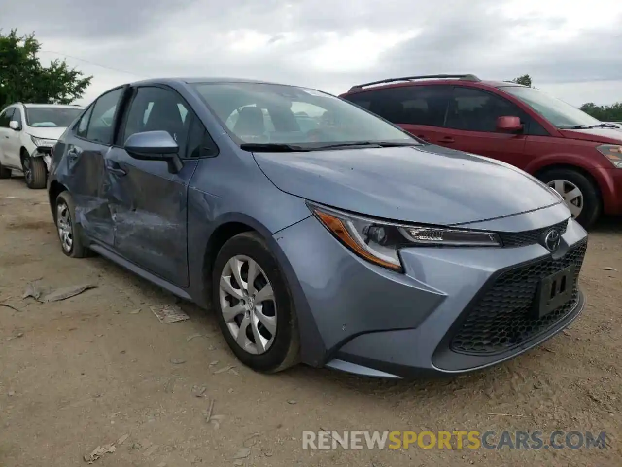 1 Photograph of a damaged car 5YFEPRAE4LP057036 TOYOTA COROLLA 2020