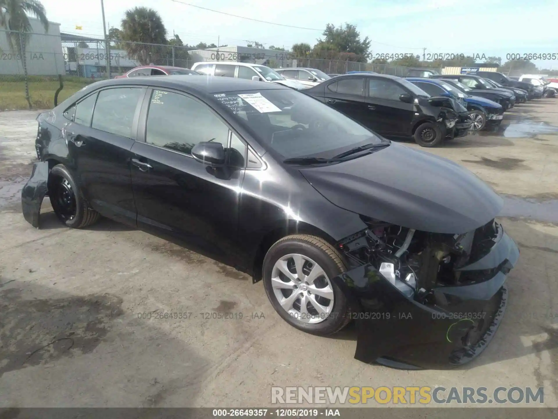 1 Photograph of a damaged car 5YFEPRAE4LP057134 TOYOTA COROLLA 2020