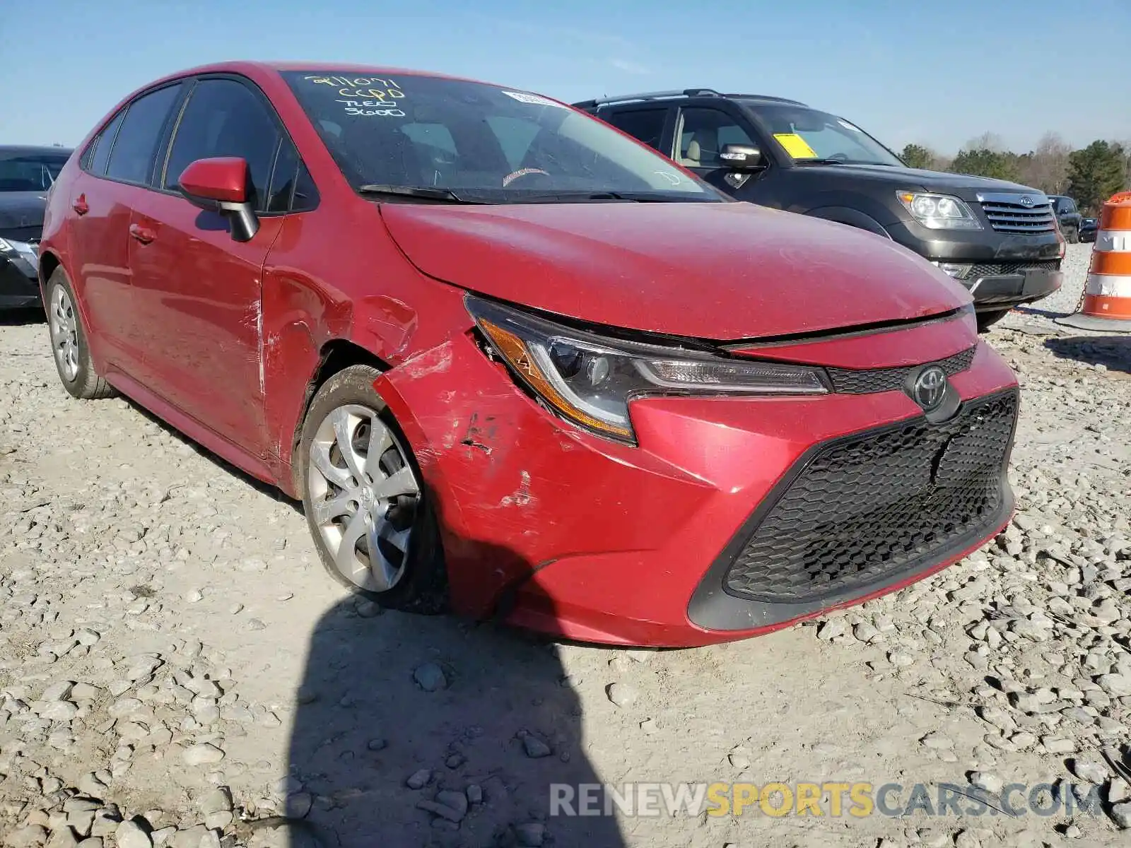 1 Photograph of a damaged car 5YFEPRAE4LP057828 TOYOTA COROLLA 2020