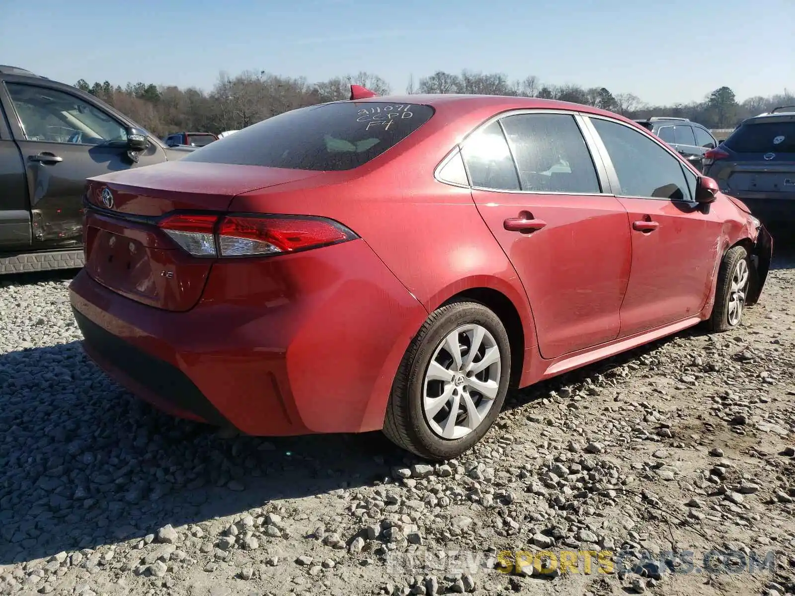 4 Photograph of a damaged car 5YFEPRAE4LP057828 TOYOTA COROLLA 2020