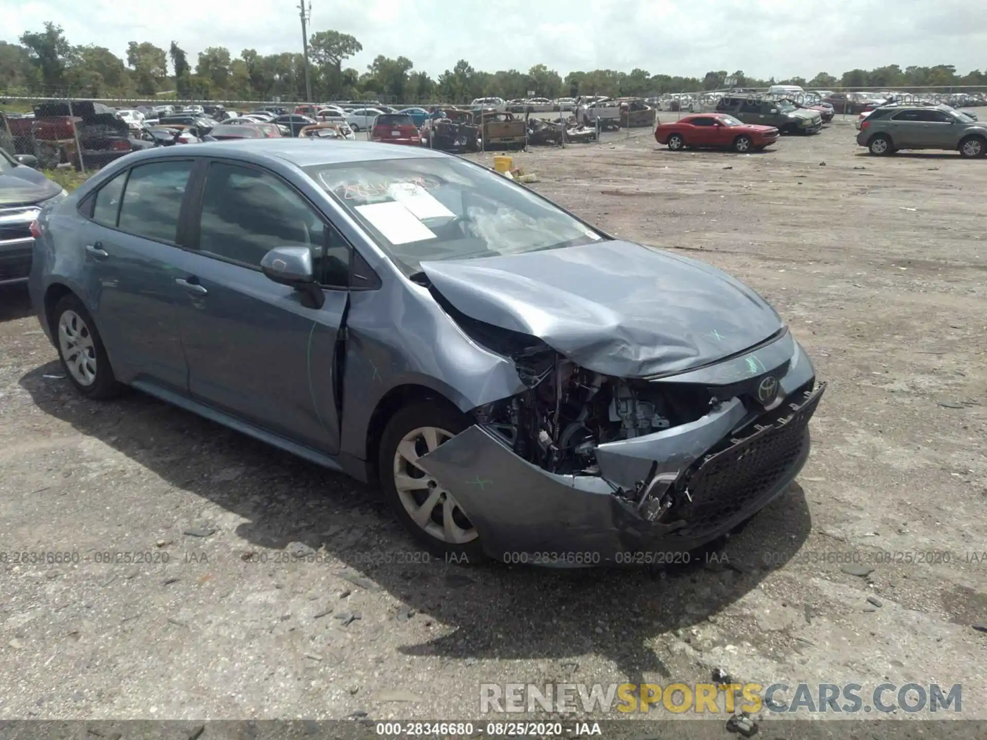 1 Photograph of a damaged car 5YFEPRAE4LP059188 TOYOTA COROLLA 2020