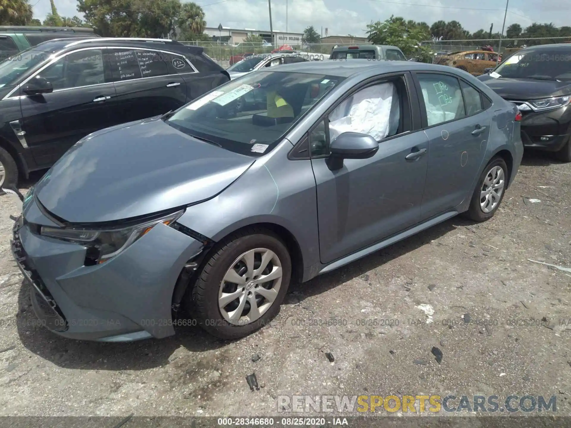 2 Photograph of a damaged car 5YFEPRAE4LP059188 TOYOTA COROLLA 2020