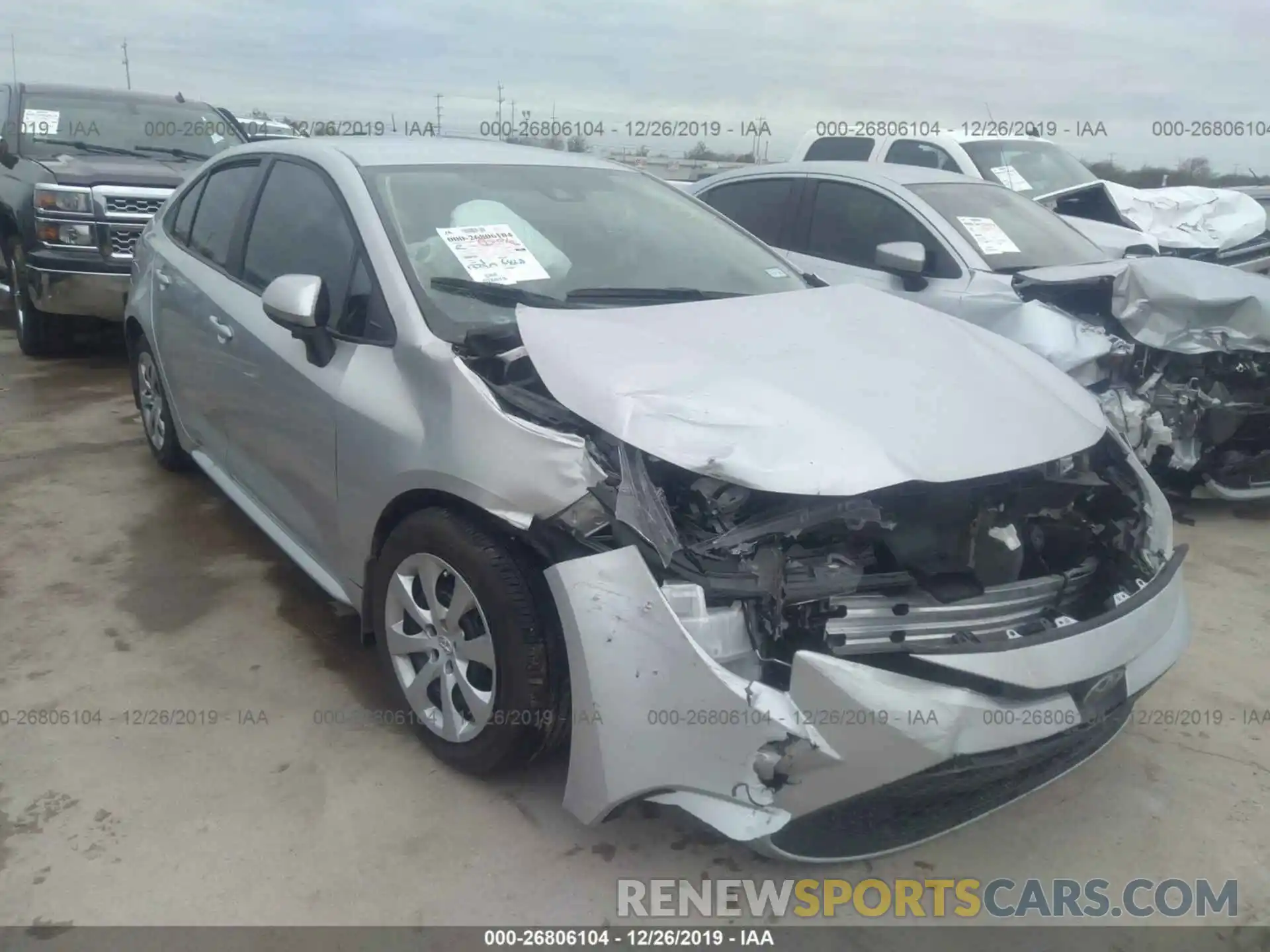 1 Photograph of a damaged car 5YFEPRAE4LP060518 TOYOTA COROLLA 2020