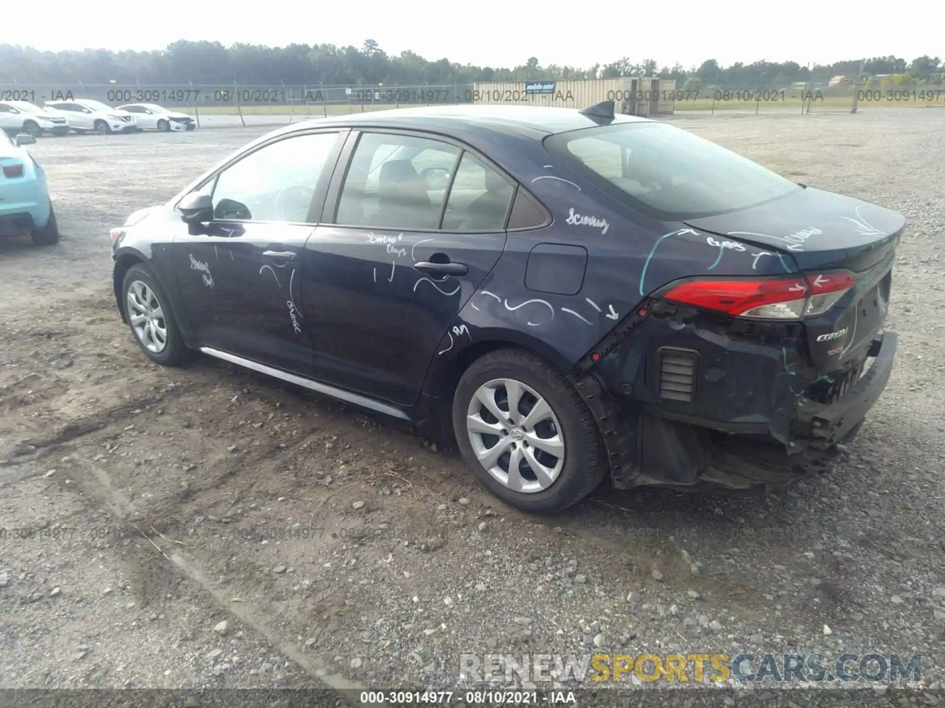 3 Photograph of a damaged car 5YFEPRAE4LP061121 TOYOTA COROLLA 2020