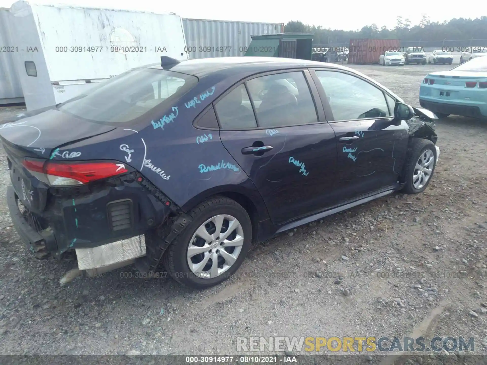 4 Photograph of a damaged car 5YFEPRAE4LP061121 TOYOTA COROLLA 2020