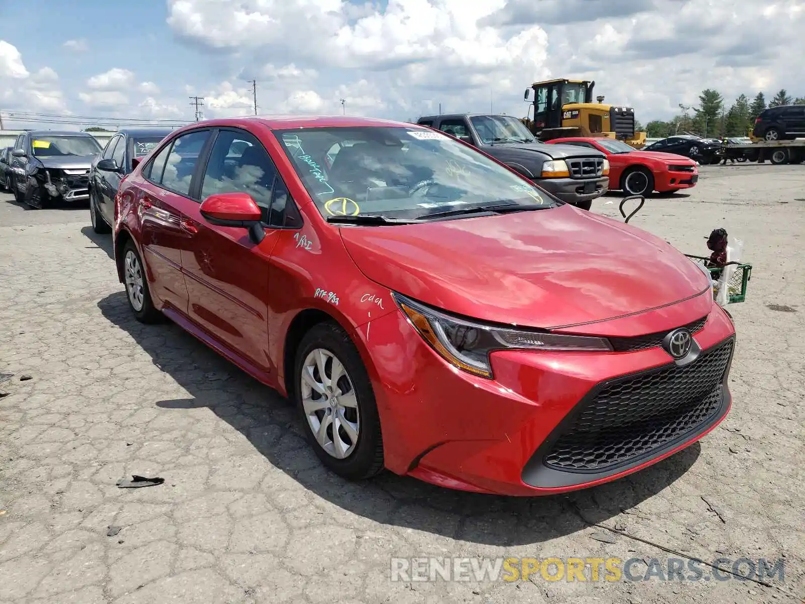 1 Photograph of a damaged car 5YFEPRAE4LP062396 TOYOTA COROLLA 2020