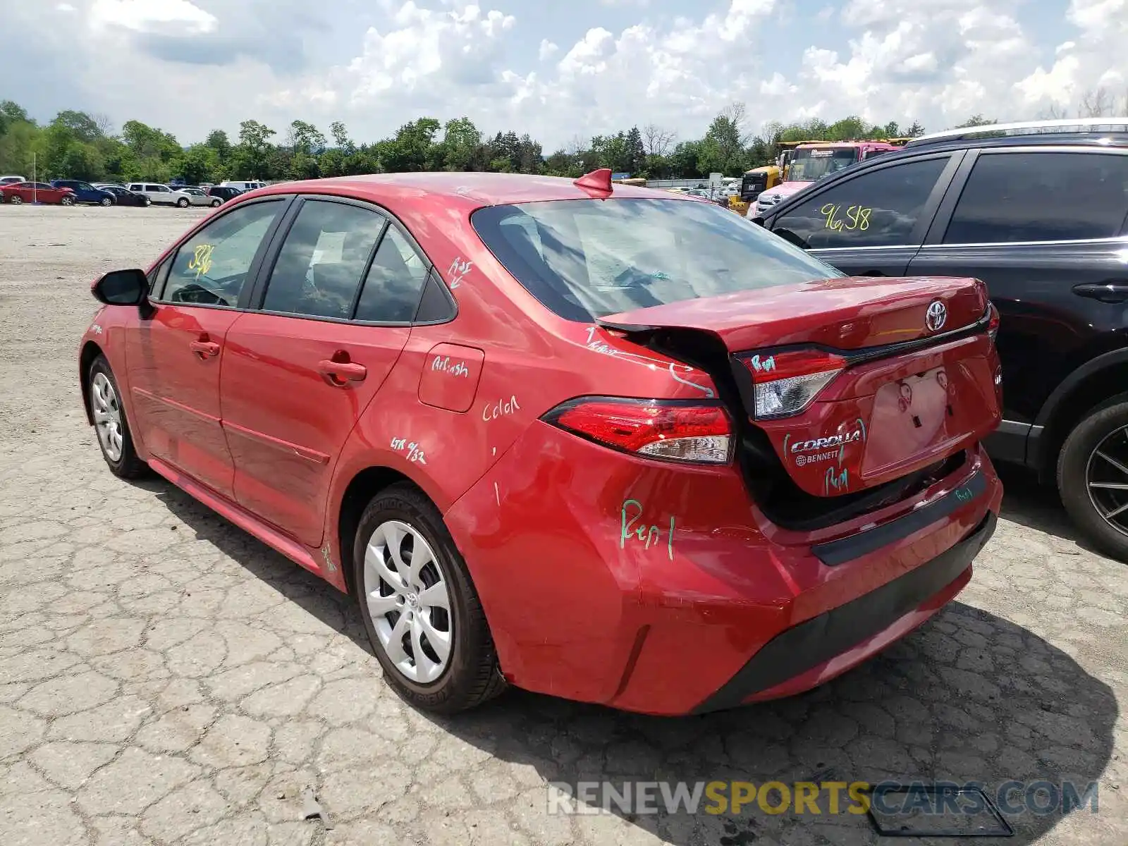 3 Photograph of a damaged car 5YFEPRAE4LP062396 TOYOTA COROLLA 2020