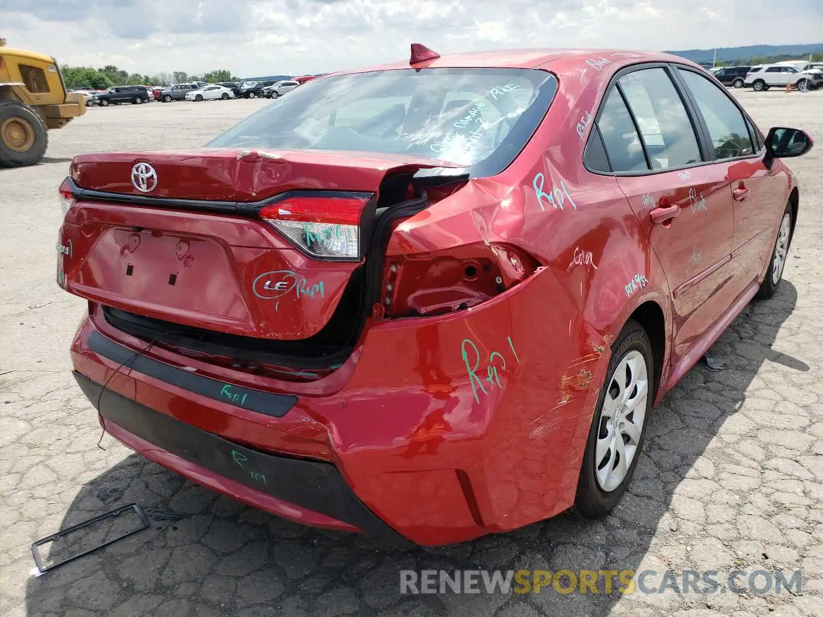 9 Photograph of a damaged car 5YFEPRAE4LP062396 TOYOTA COROLLA 2020