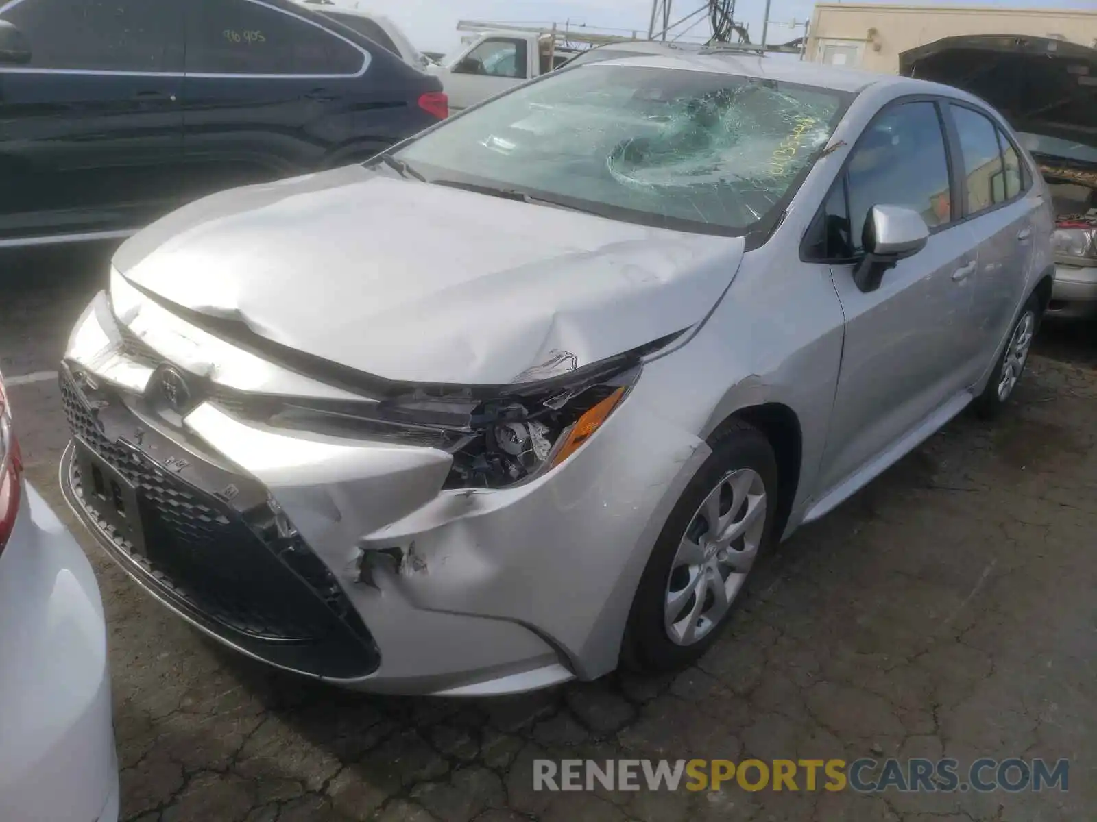 2 Photograph of a damaged car 5YFEPRAE4LP063001 TOYOTA COROLLA 2020