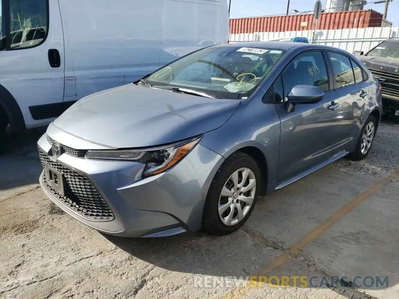 2 Photograph of a damaged car 5YFEPRAE4LP063385 TOYOTA COROLLA 2020