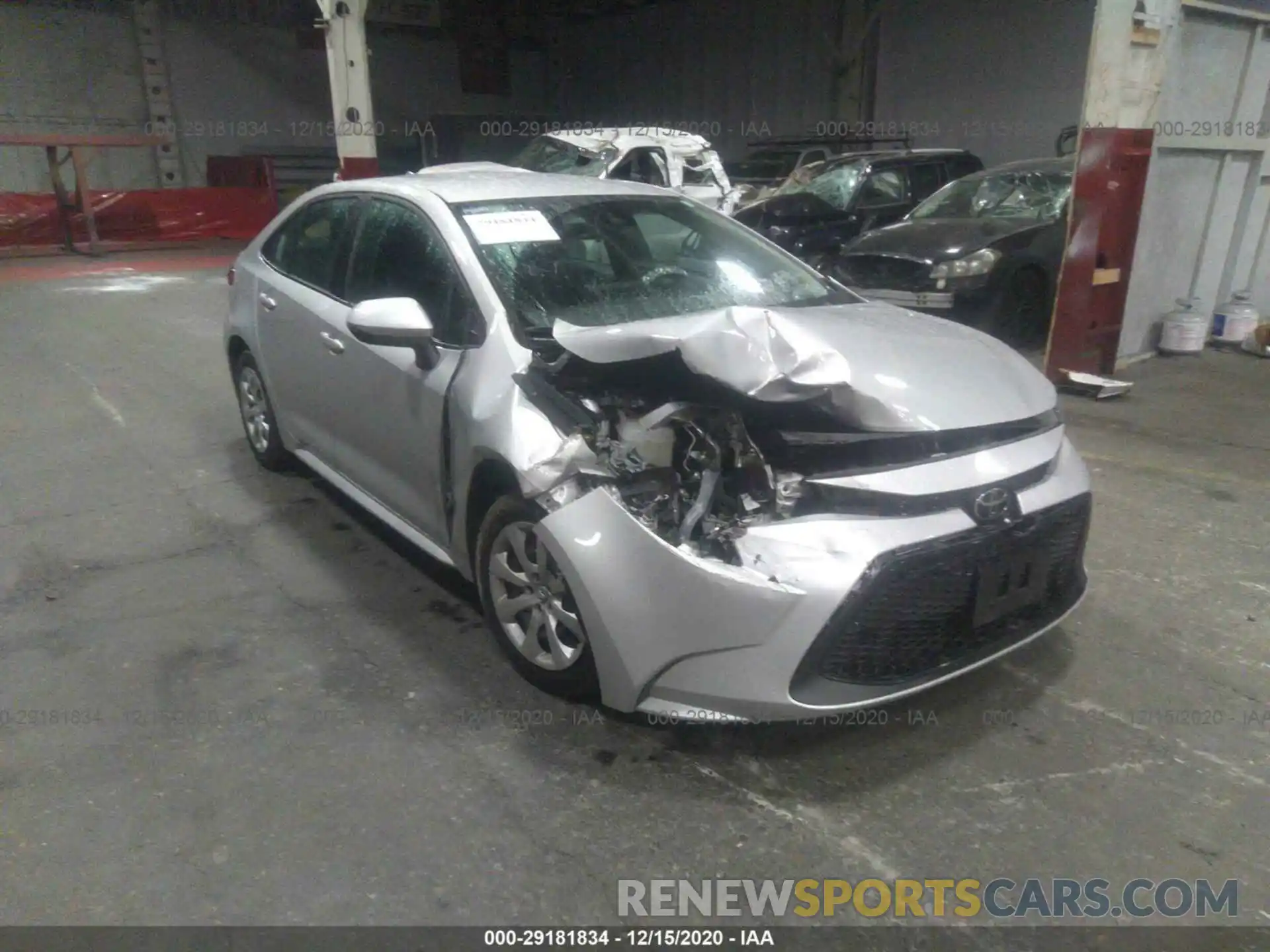 1 Photograph of a damaged car 5YFEPRAE4LP065119 TOYOTA COROLLA 2020