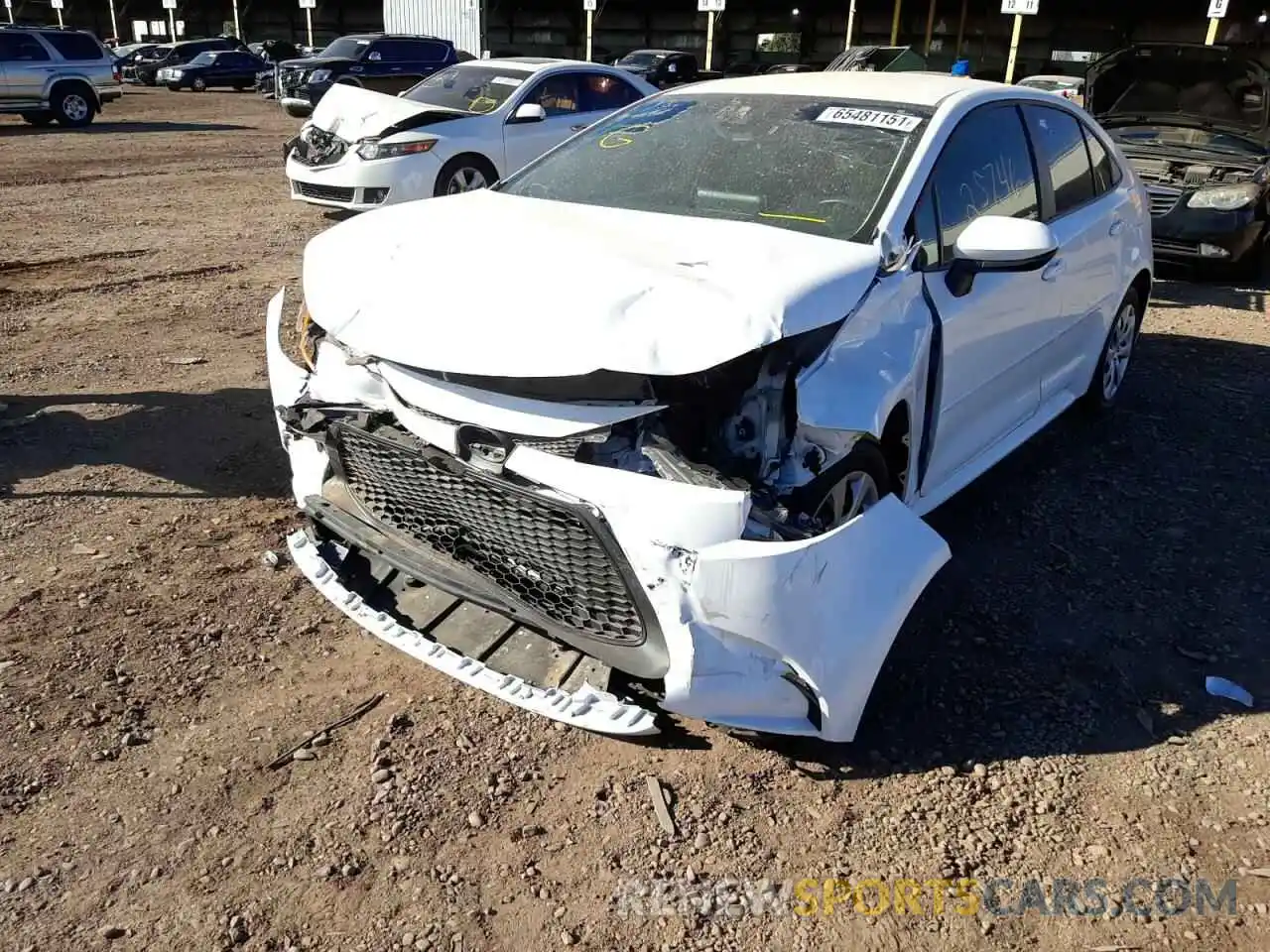 2 Photograph of a damaged car 5YFEPRAE4LP066075 TOYOTA COROLLA 2020