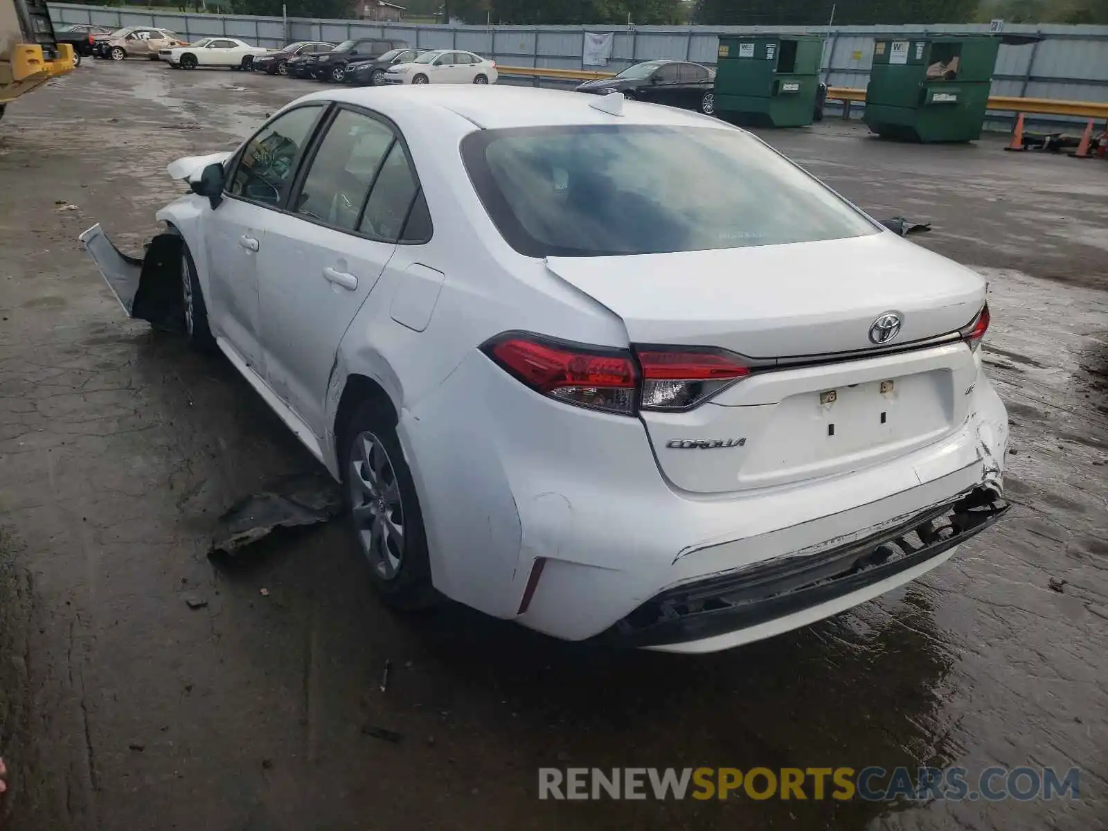 3 Photograph of a damaged car 5YFEPRAE4LP067680 TOYOTA COROLLA 2020