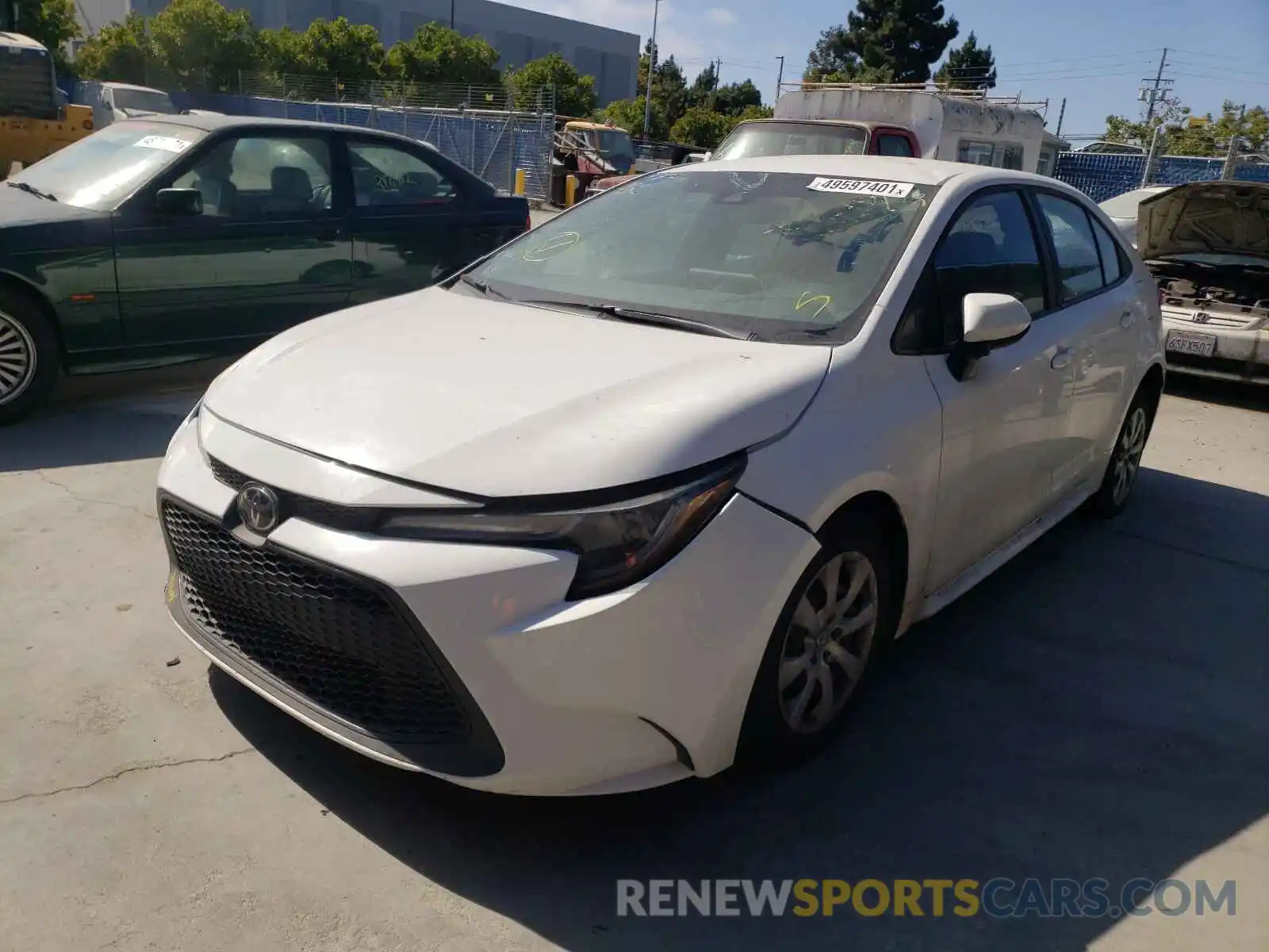 2 Photograph of a damaged car 5YFEPRAE4LP068375 TOYOTA COROLLA 2020