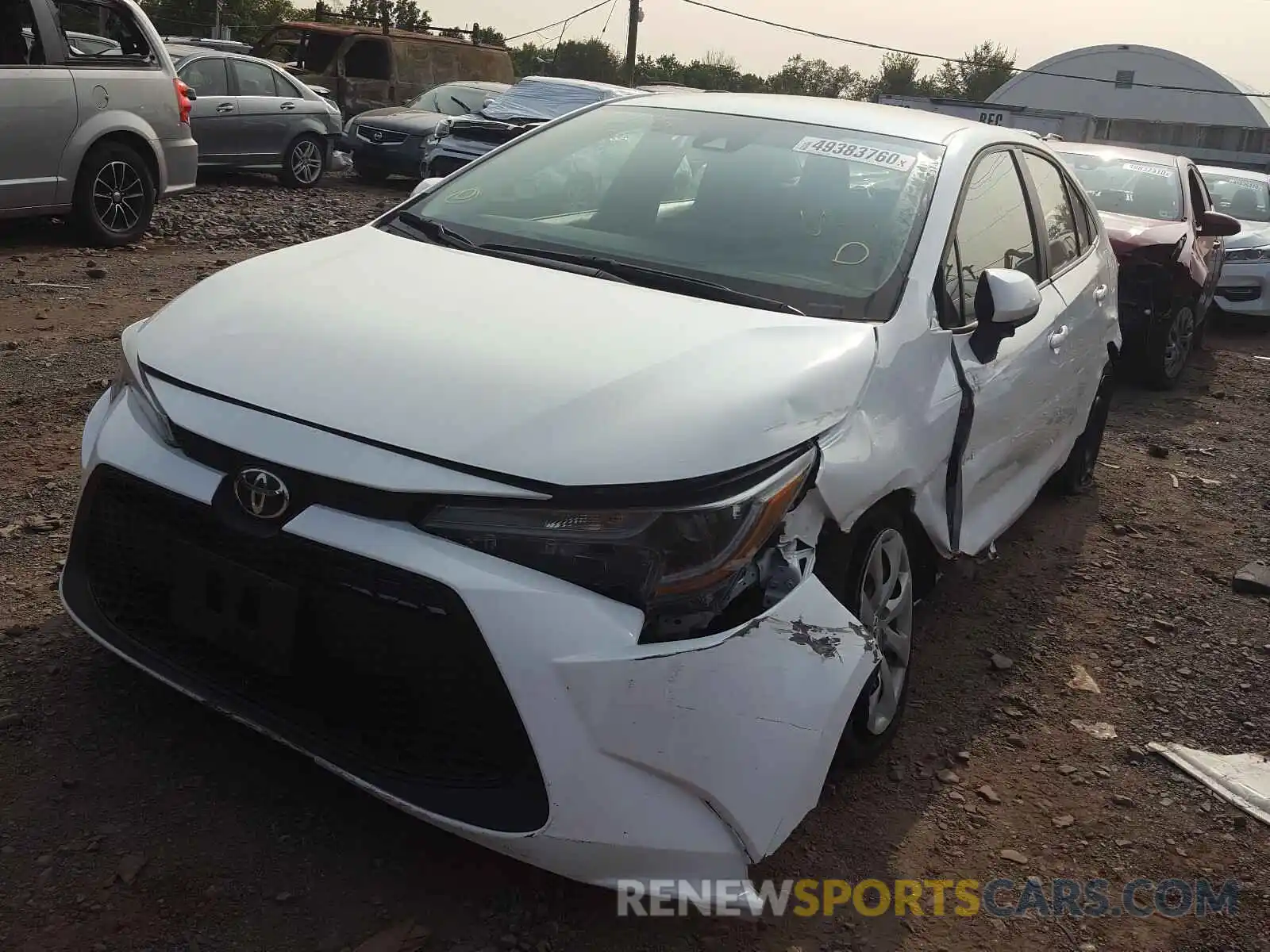 2 Photograph of a damaged car 5YFEPRAE4LP069624 TOYOTA COROLLA 2020