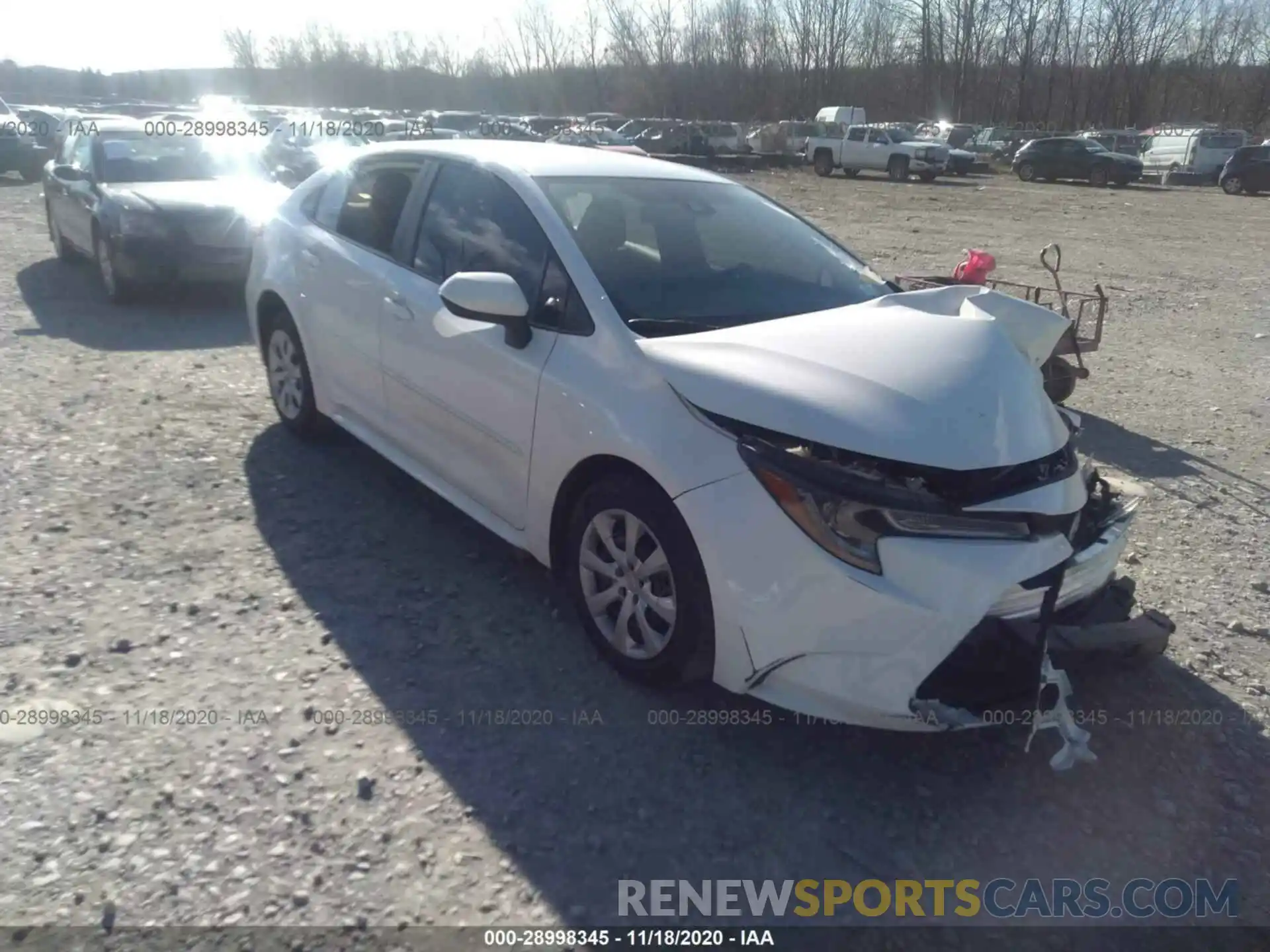 1 Photograph of a damaged car 5YFEPRAE4LP071065 TOYOTA COROLLA 2020