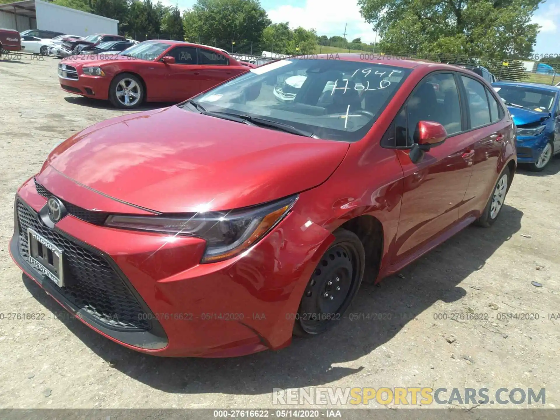 2 Photograph of a damaged car 5YFEPRAE4LP071941 TOYOTA COROLLA 2020